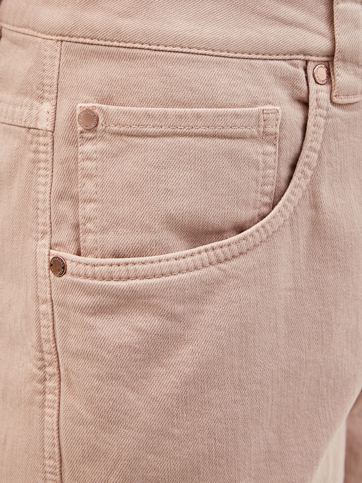 Высокие джинсы из окрашенного вручную денима BRUNELLO CUCINELLI, цвет розовый, размер 42;44 - фото 3
