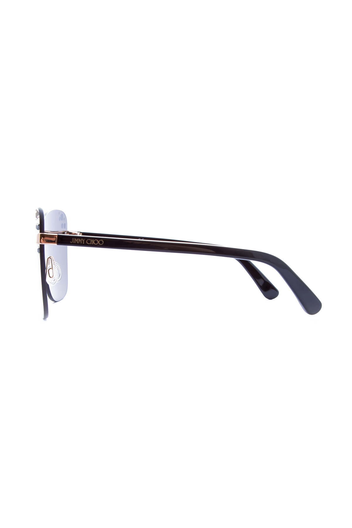 очки JIMMY CHOO  (sunglasses), цвет серебристый, размер 36 - фото 4