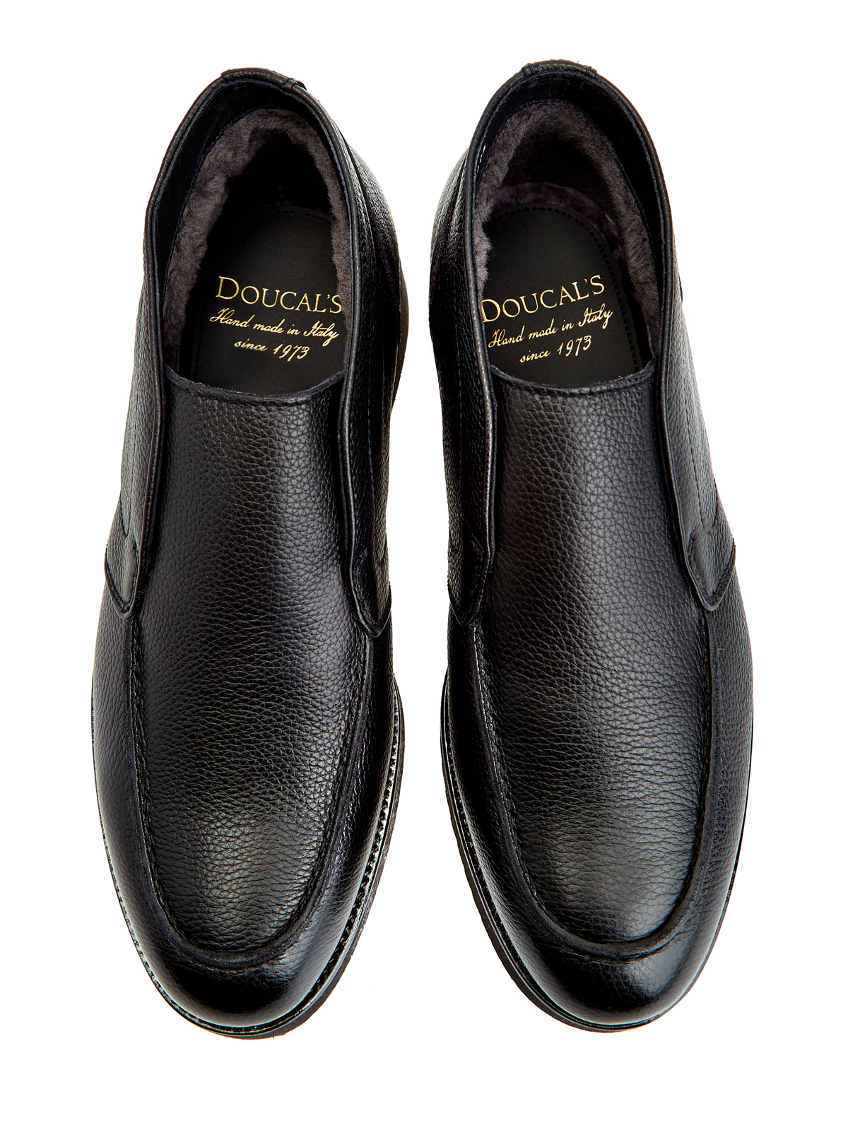 Утепленные ботинки из матовой крупнозернистой кожи DOUCAL'S, цвет черный, размер 40.5;41;41.5;42;42.5;43;43.5;44 - фото 4