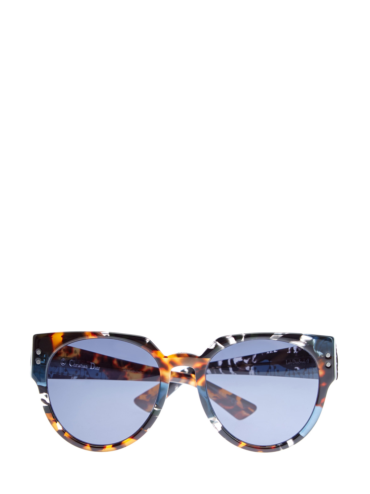 Очки LadyDiorStuds3 со стеганым узором на дужках DIOR (sunglasses) women, цвет мульти, размер S;M;L