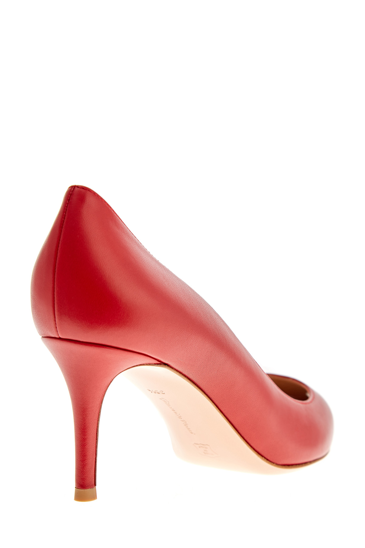 Алые туфли-лодочки из телячьей кожи GIANVITO ROSSI, цвет красный, размер 37.5 - фото 4