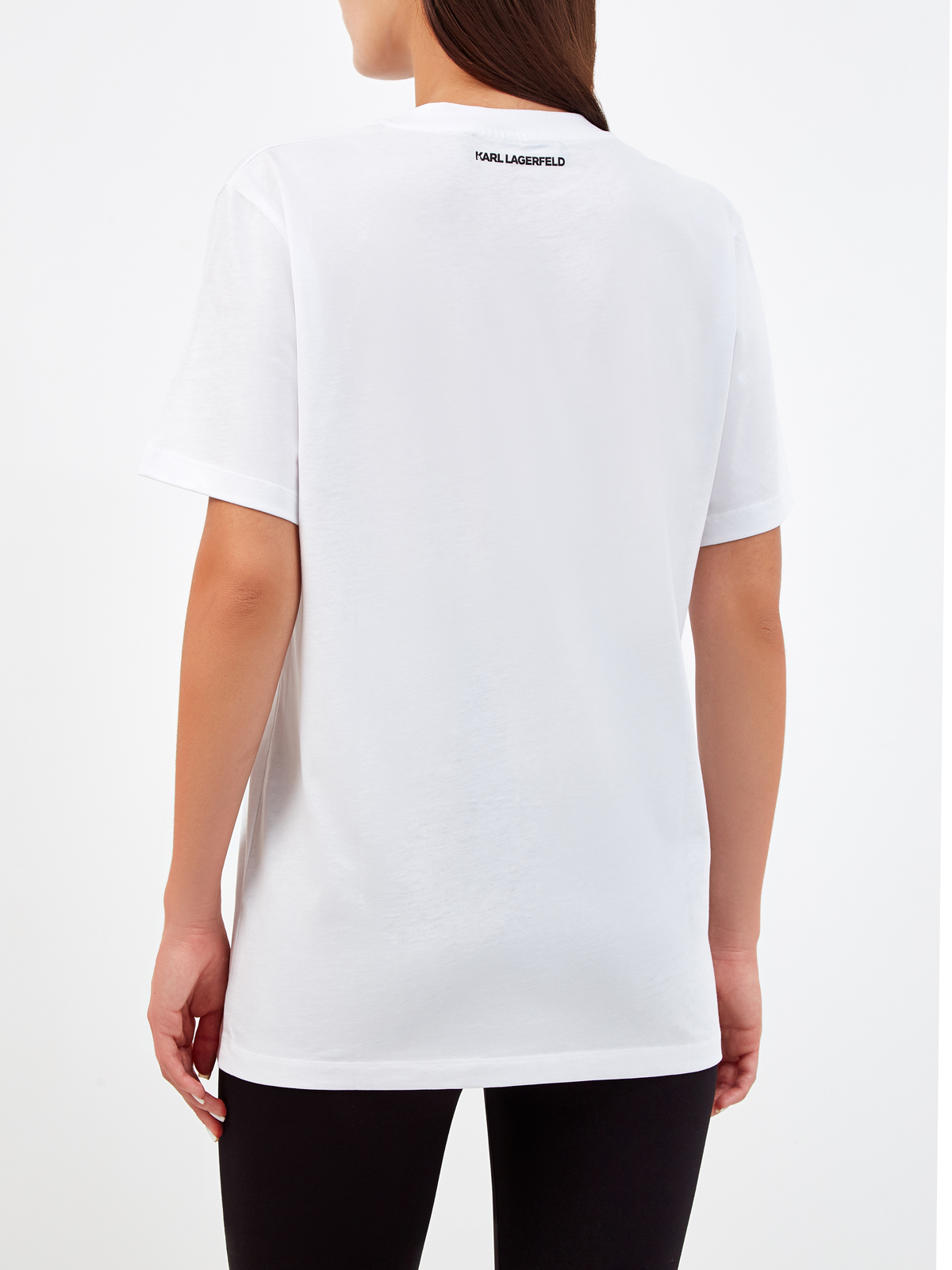 Свободная футболка Ultimate Icon из джерси с архивным принтом KARL LAGERFELD, цвет белый, размер S;M;L;XL - фото 4