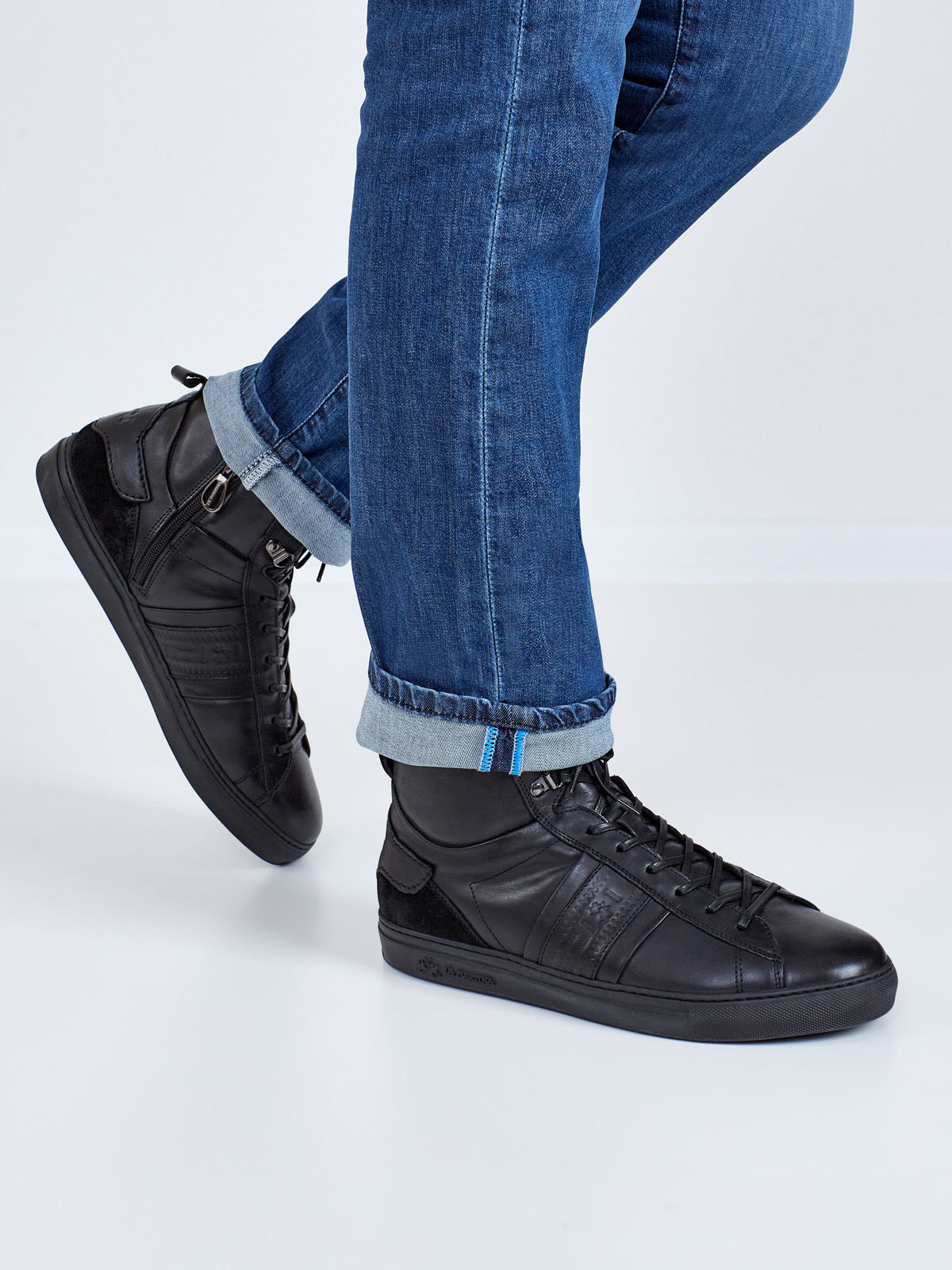 Утепленные мехом ботинки из матовой кожи LA MARTINA, цвет черный, размер 42;39;40;44 - фото 2