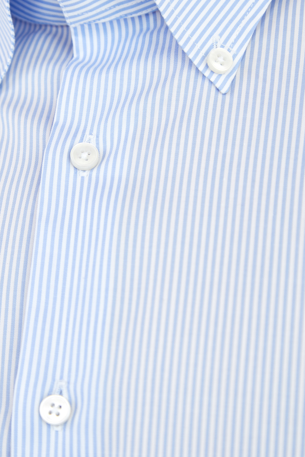 Рубашка из поплина Wrinkle Free с принтом бело-голубую в полоску XACUS, цвет голубой, размер 50;52;54;52 - фото 5
