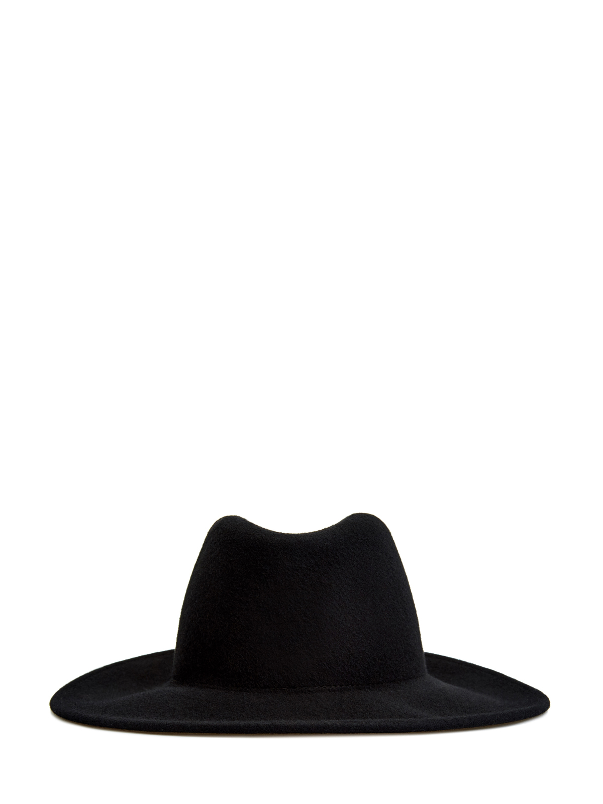Шляпа-трилби из шерстяного драпа с вышивкой LORENA ANTONIAZZI, цвет черный, размер S;M;L - фото 3