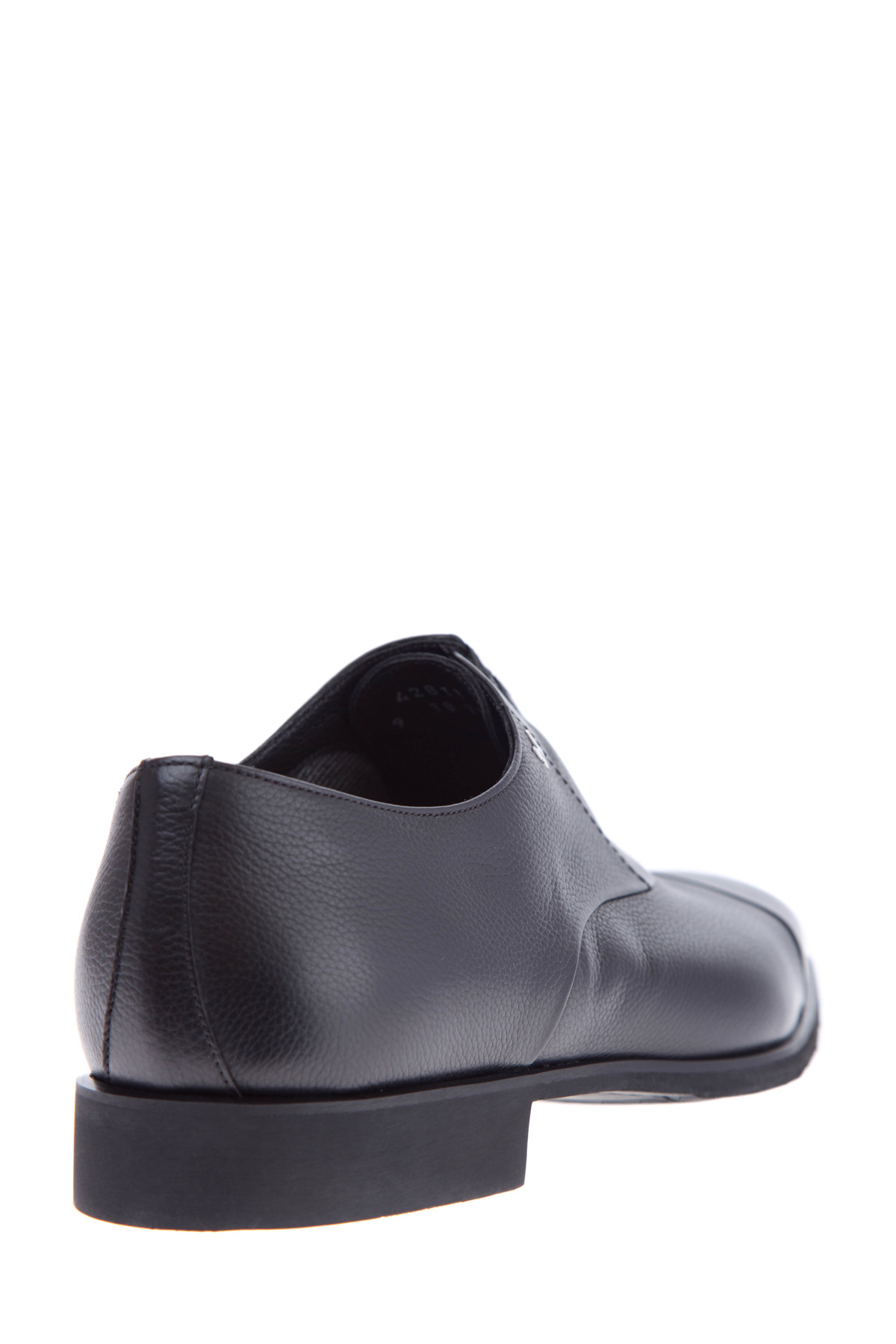 Классические туфли-оксфорды с литым логотипом бренда MORESCHI, цвет черный, размер 43.5 - фото 4