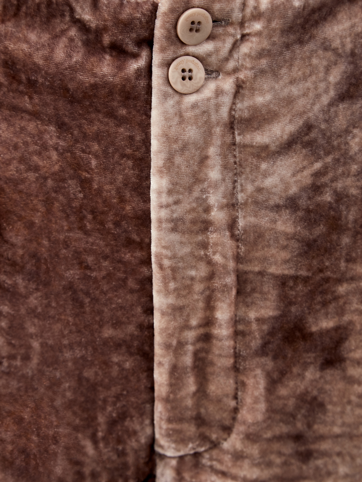 Брюки-палаццо с высокой посадкой из велюра и шелка GENTRYPORTOFINO, цвет коричневый, размер 44;46 - фото 3