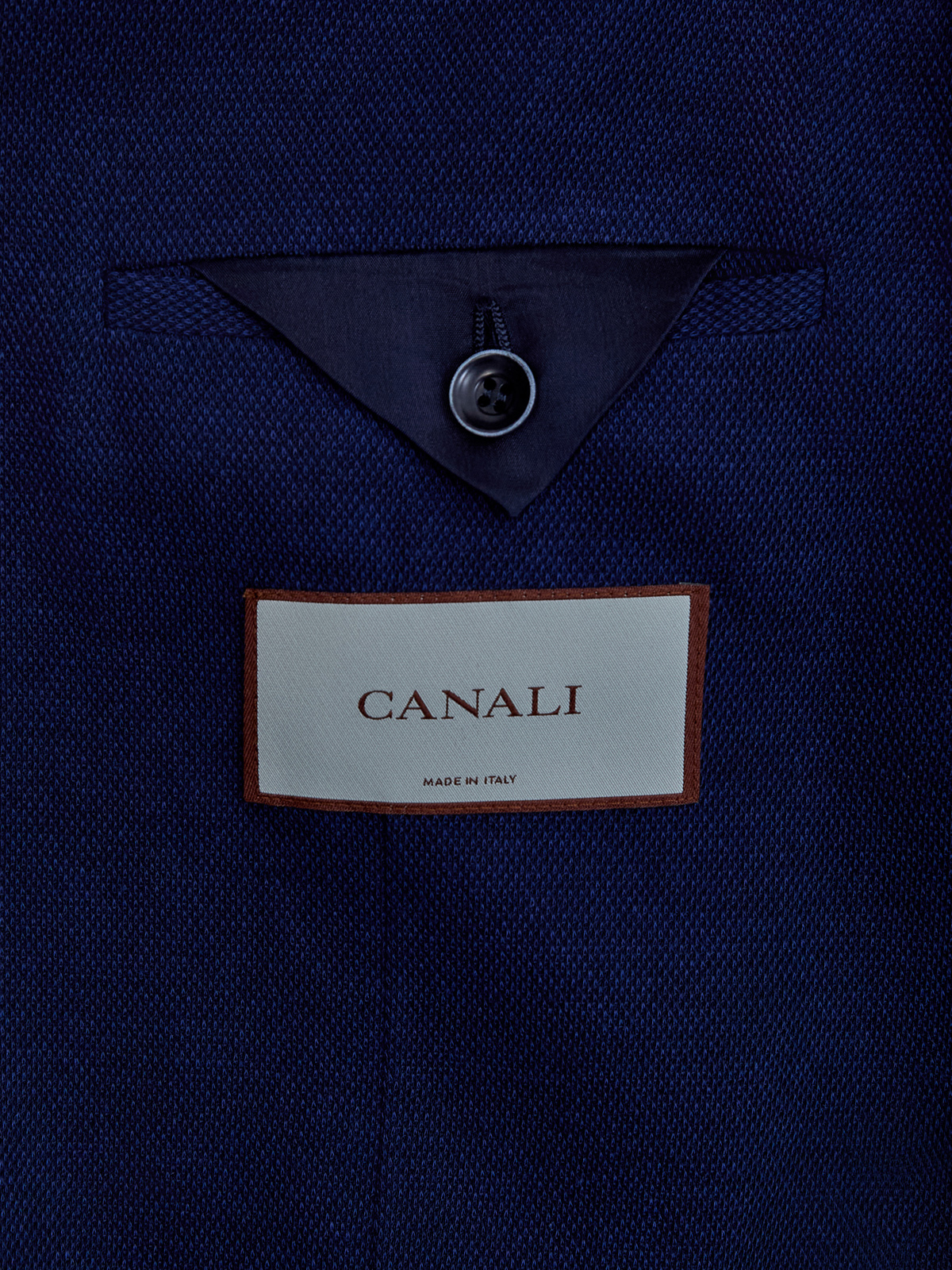 Блейзер в неаполитанском стиле из хлопка с накладными карманами CANALI, цвет синий, размер 50;52;54;56;58 - фото 6