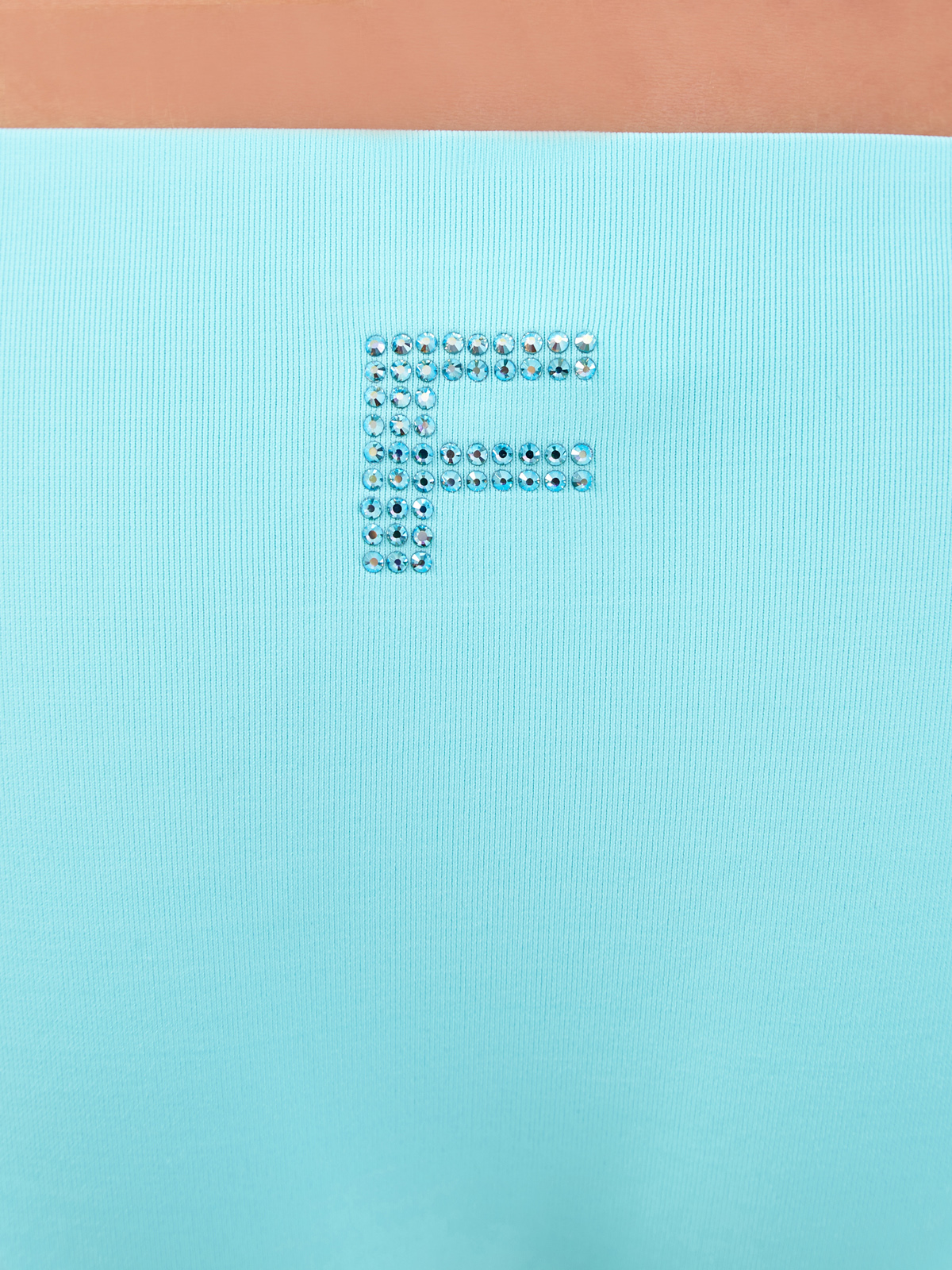 Плавки-бикини с отделкой из мерцающих стразов FISICO, цвет голубой, размер L;S - фото 4
