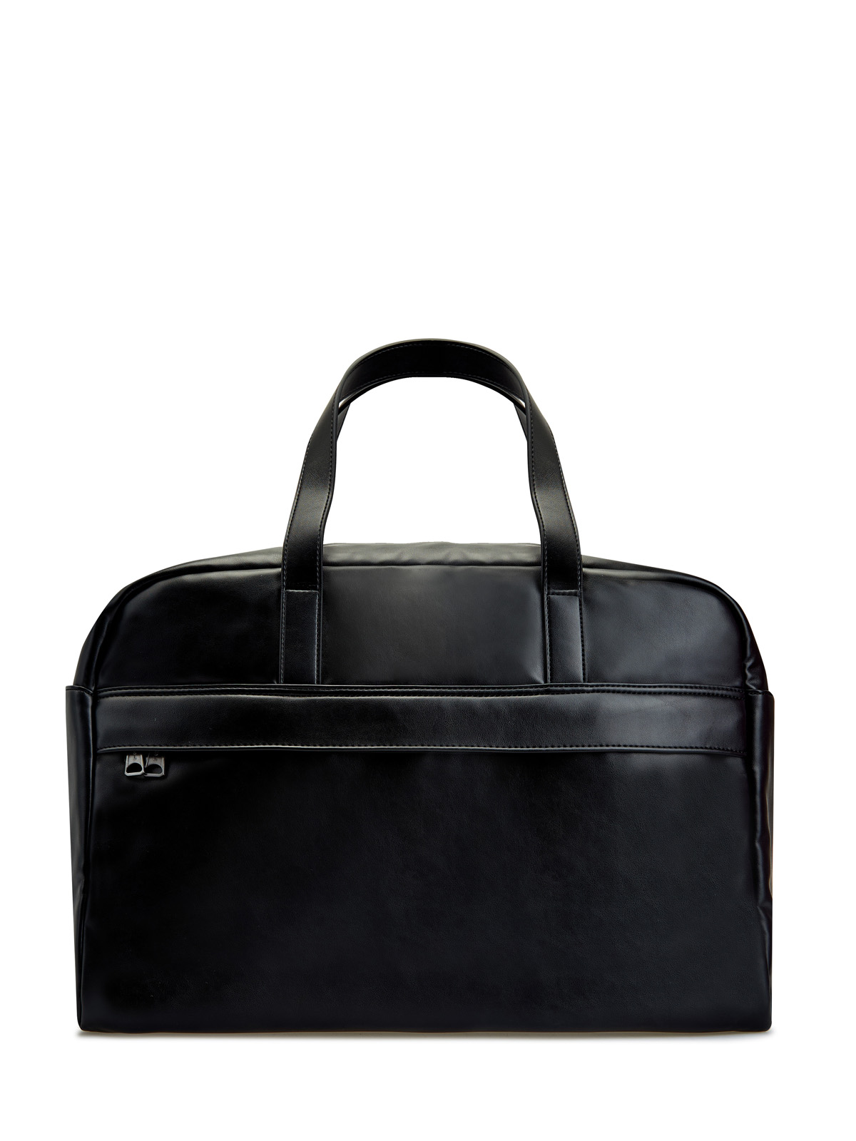 Дорожная сумка из гладкой эко-кожи с фактурным логотипом DIESEL, цвет черный, размер 40;41;42;43;44;45 - фото 4