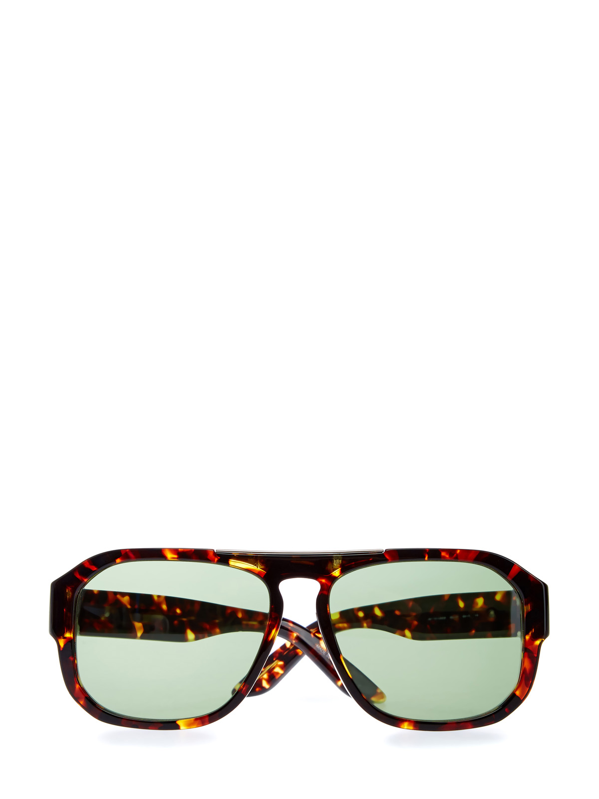 Очки с запаянным внутрь принтом и литым логотипом GIVENCHY (sunglasses), цвет коричневый, размер 42;40 - фото 1