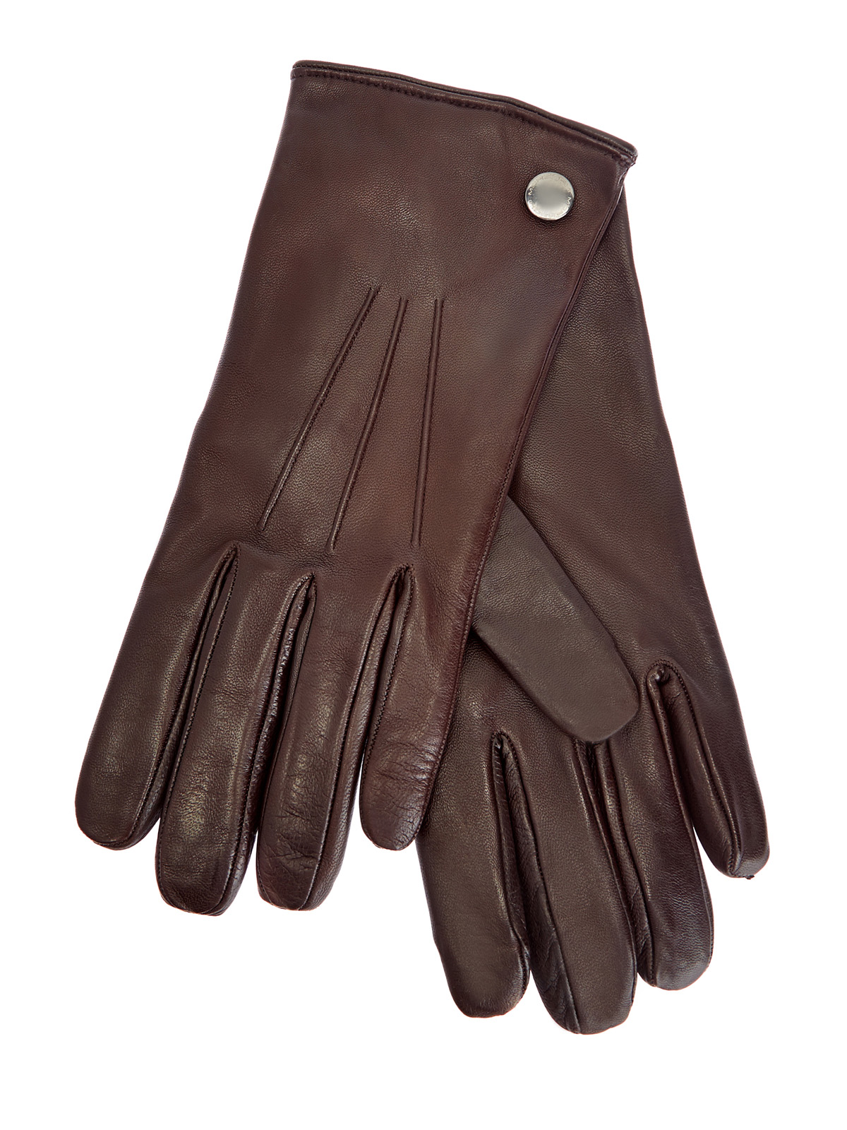 Перчатки ручной работы из кожи ягненка и кашемира MORESCHI, цвет коричневый, размер L;XS;S;M - фото 1