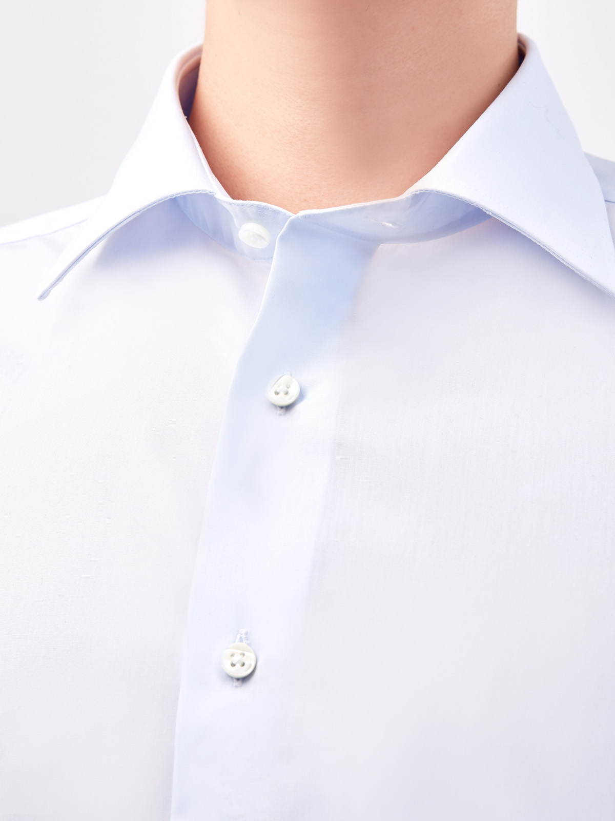 Рубашка из гладкого хлопка Impeccabile с короткими рукавами CANALI, цвет голубой, размер 52;52;54;56;58;60;62 - фото 5