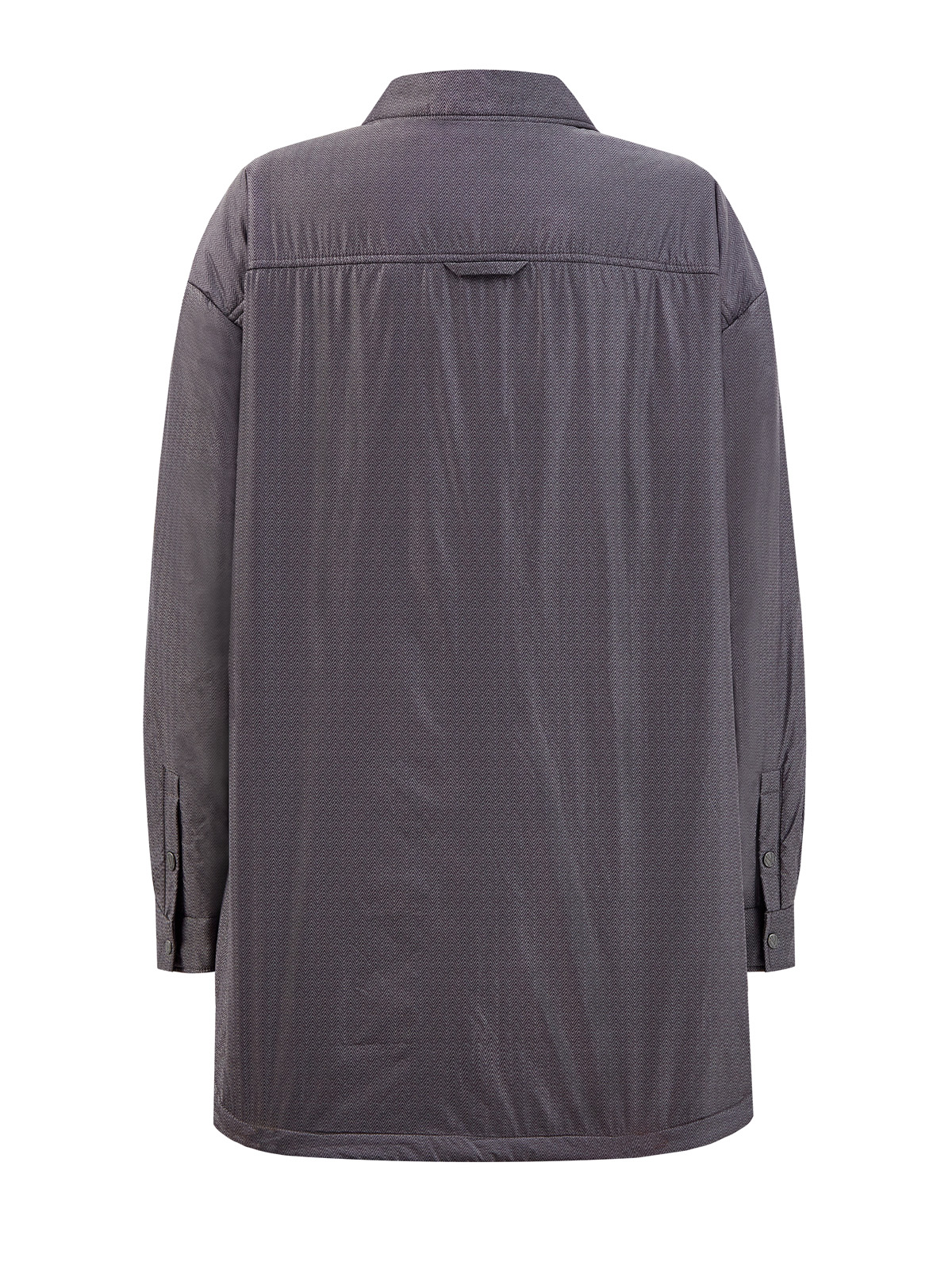 Утепленная куртка-рубашка с накладными карманами NAUMI, цвет серый, размер M - фото 2