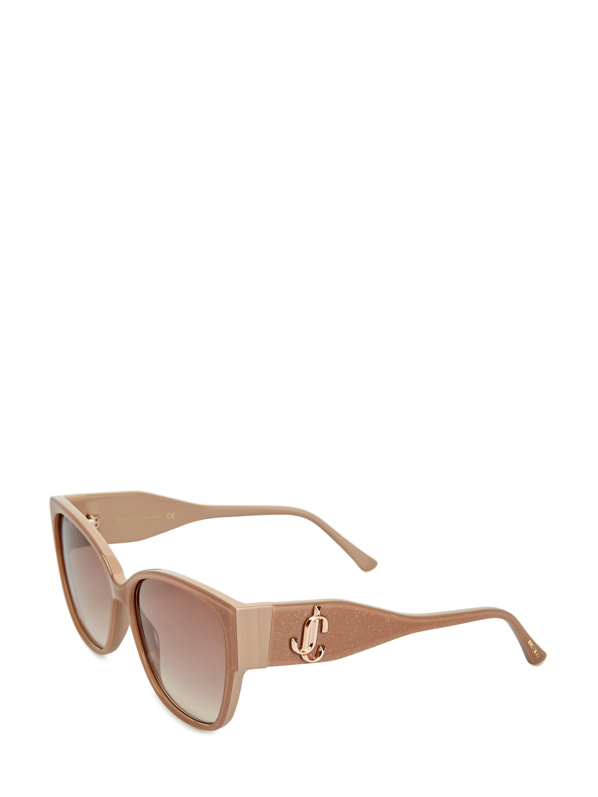 Очки Shays с мерцающей отделкой и литым логотипом JIMMY CHOO  (sunglasses), цвет коричневый, размер 40.5;41;41.5;42;42.5;43.5;44;43 - фото 2