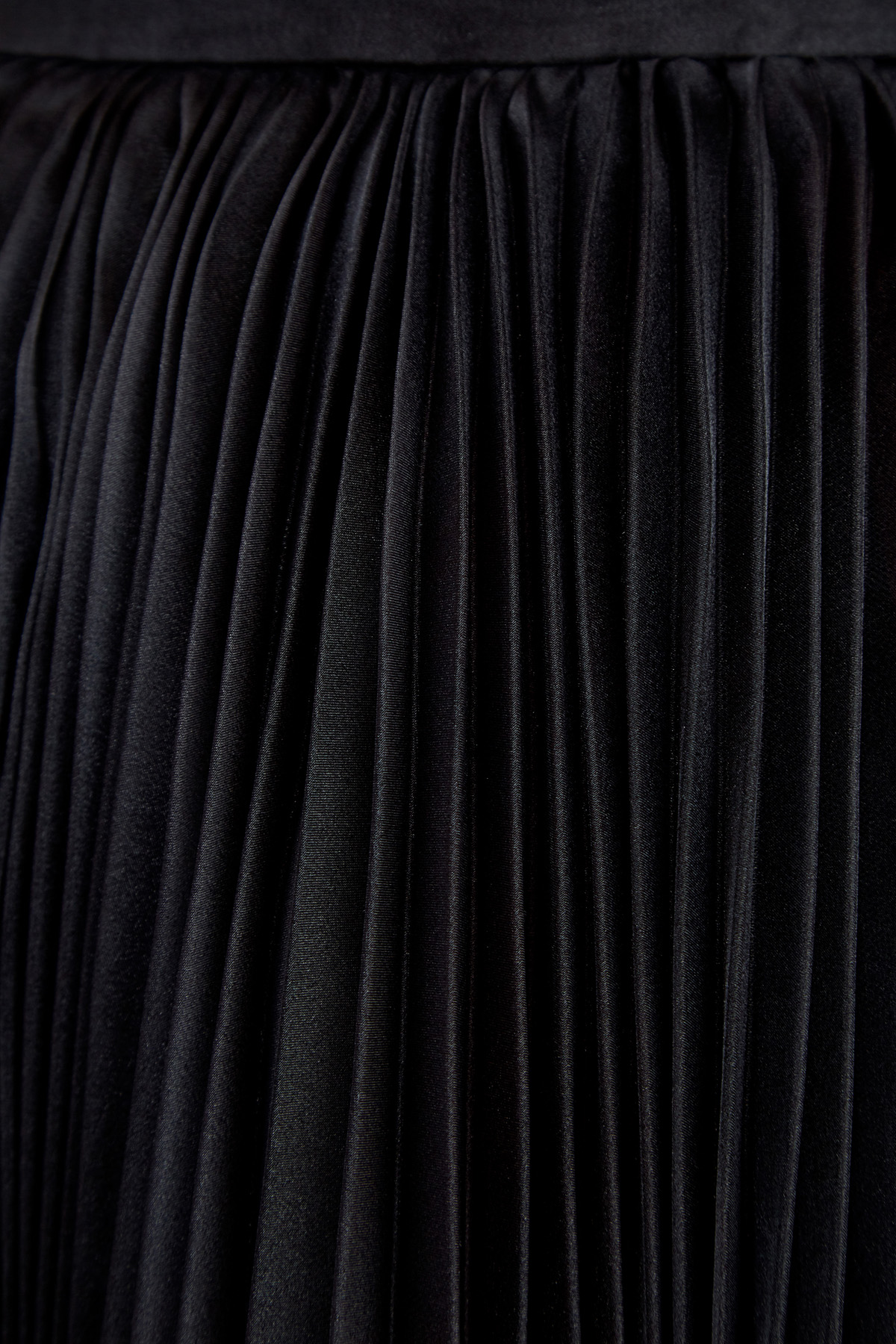Пышная юбка-миди из переливчатой органзы с плиссированной отделкой ERMANNO SCERVINO, цвет черный, размер 40 - фото 5