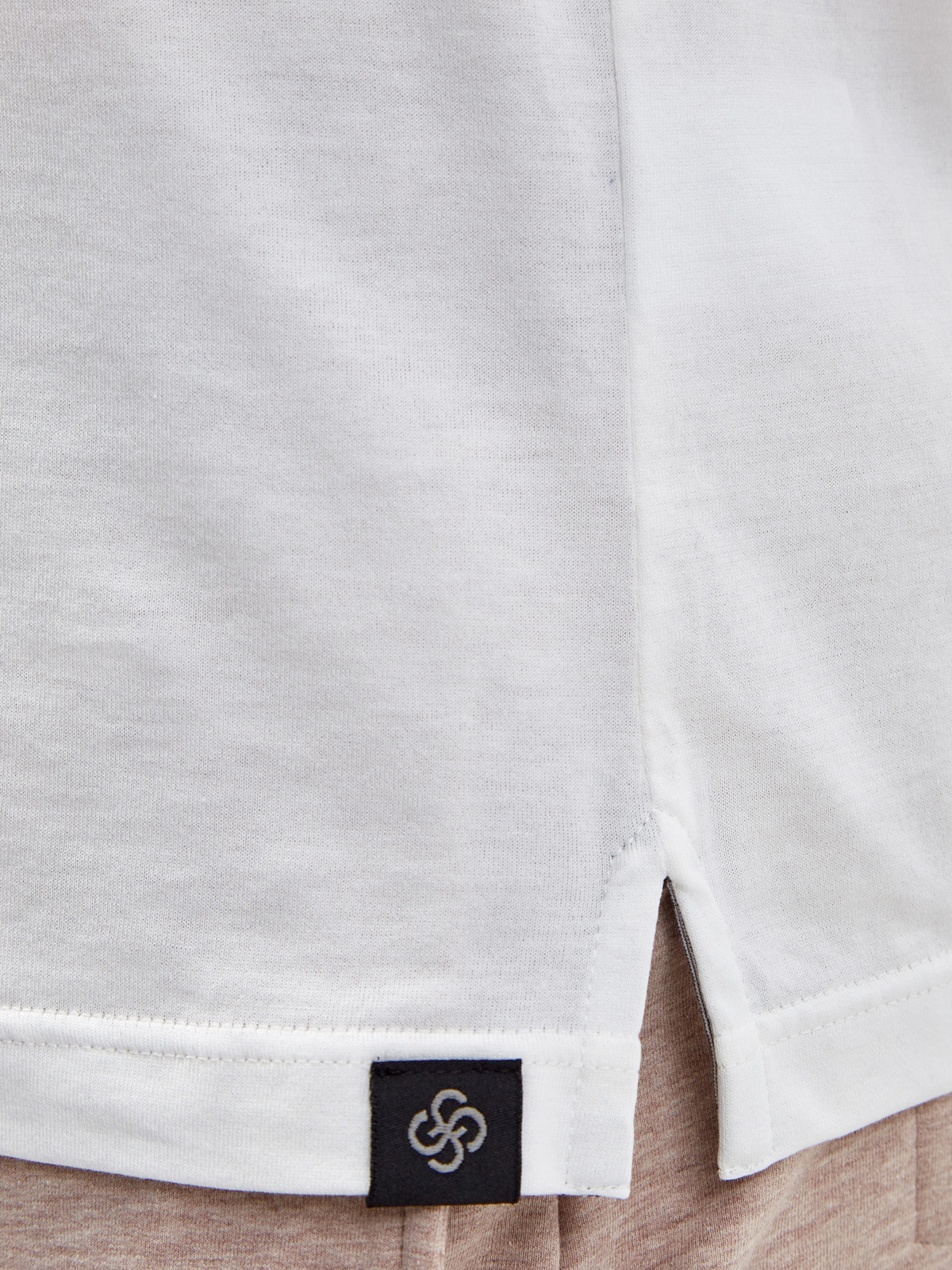 Базовая белая футболка из гладкого хлопка джерси GRAN SASSO, цвет белый, размер 54;56;58;48 - фото 5