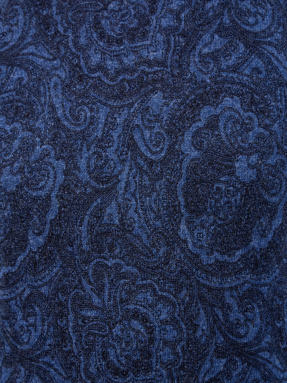 Шерстяной пуловер с узором в синей гамме ETRO, цвет синий, размер 52;54;56;46 - фото 5