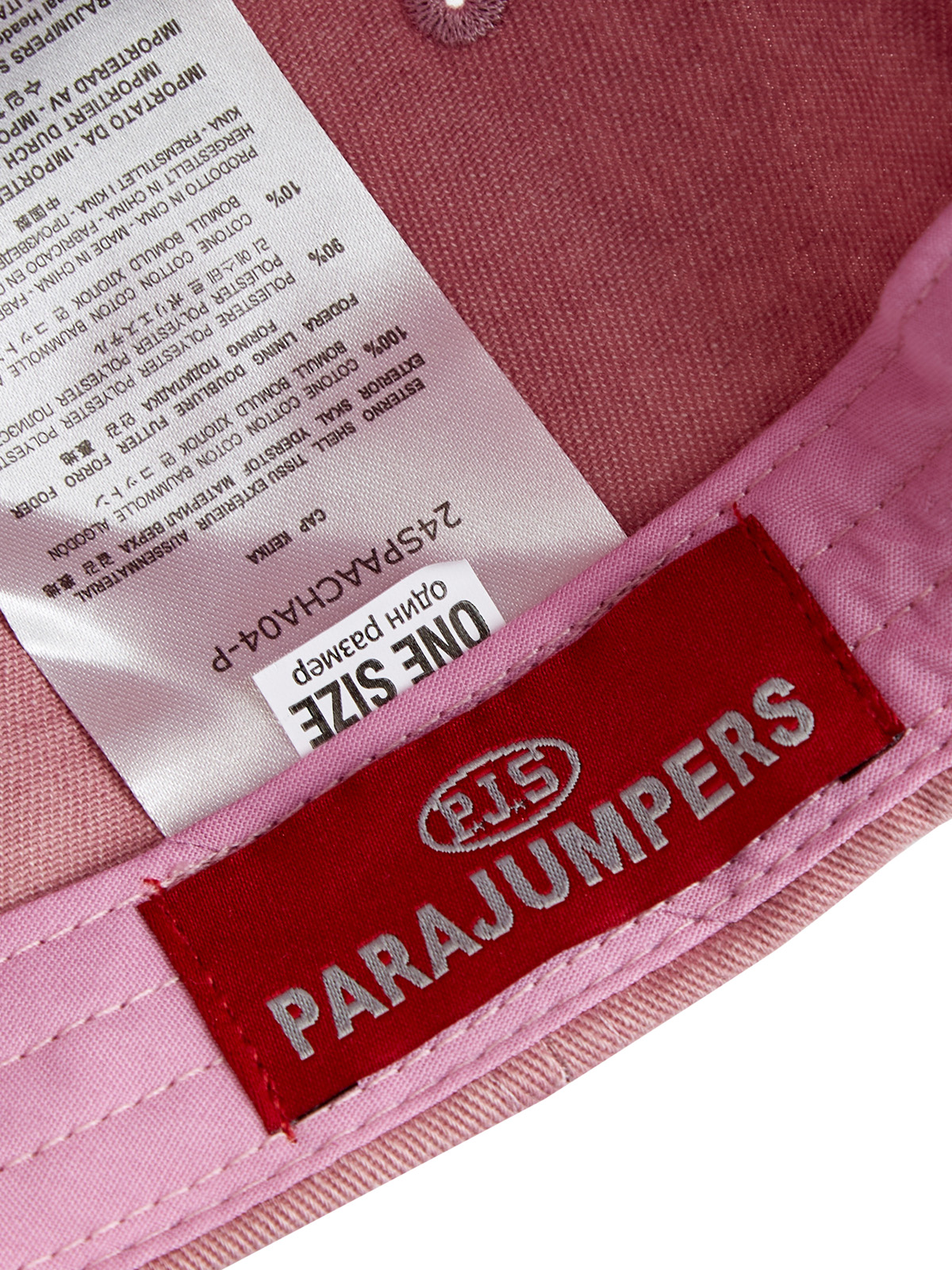 Бейсболка Ardine из хлопка с объемной вышивкой PJS в тон PARAJUMPERS, цвет розовый, размер 48;50 - фото 5
