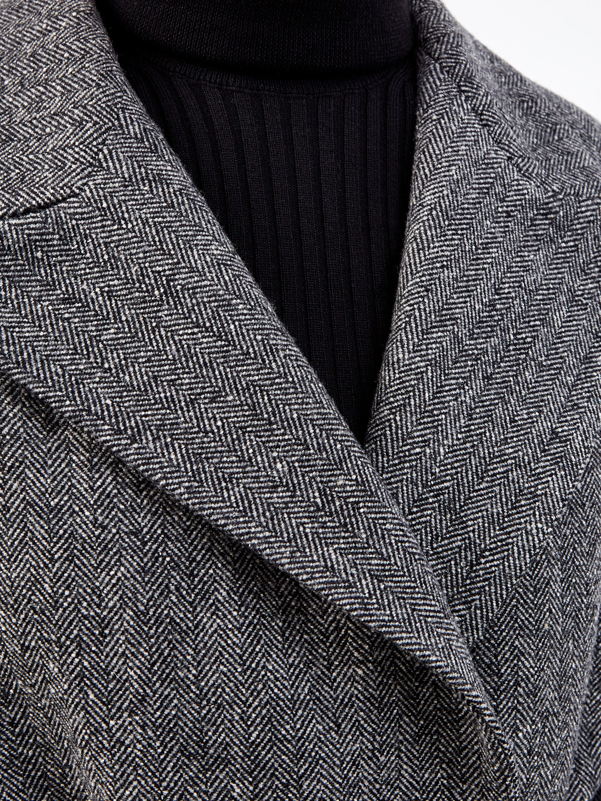 Удлиненное пальто из плотного драпа с поясом в тон Vika 2.0, цвет серый, размер 40;42 - фото 5