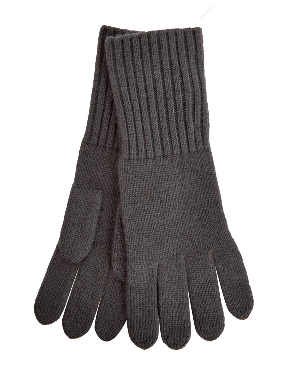 Перчатки из кашемира с манжетами в английскую резинку RE VERA, цвет серый, размер M;L;XL