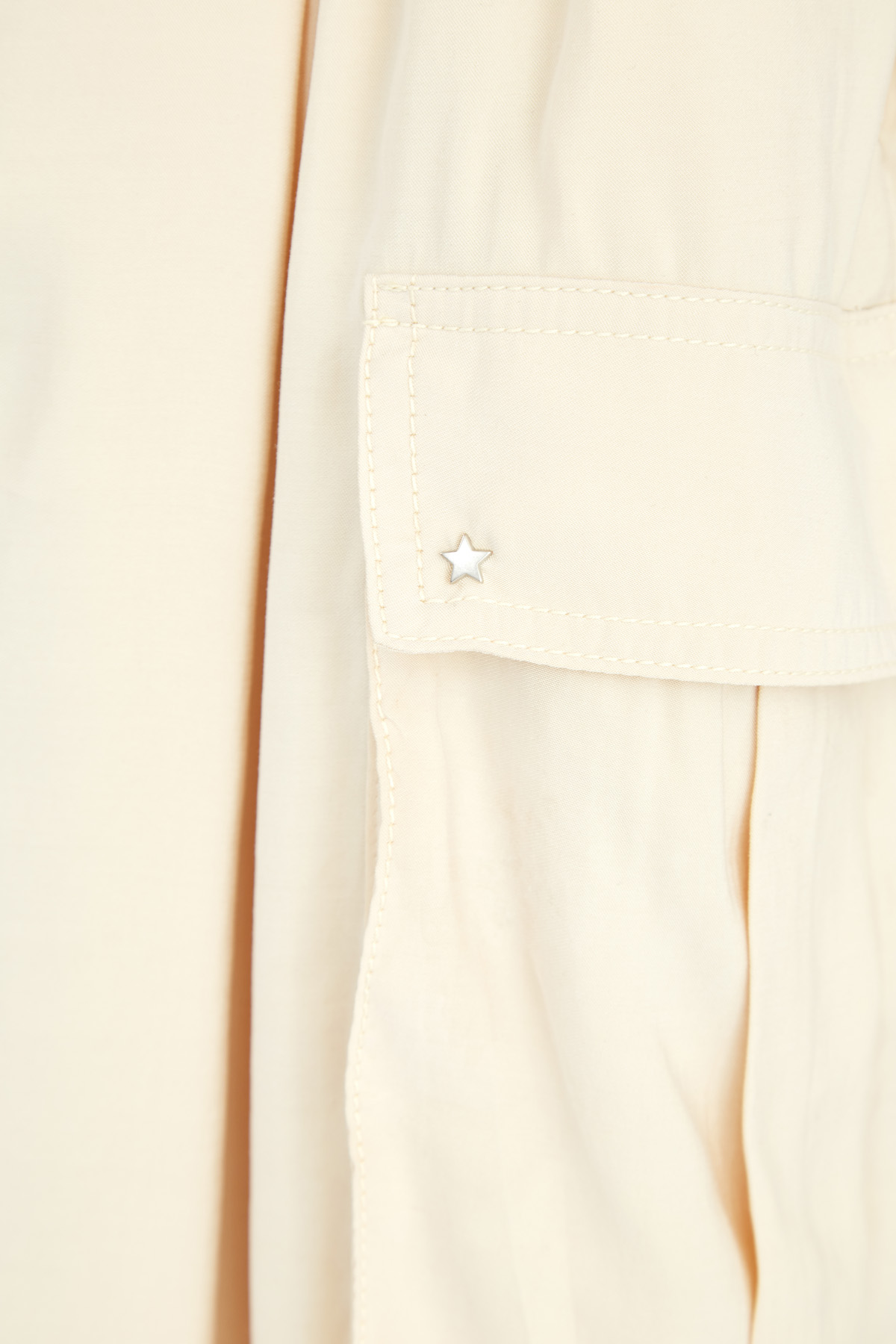 Юбка из бархатистой ткани с объемными карманами в стиле карго LORENA ANTONIAZZI, цвет бежевый, размер 38;40 - фото 5