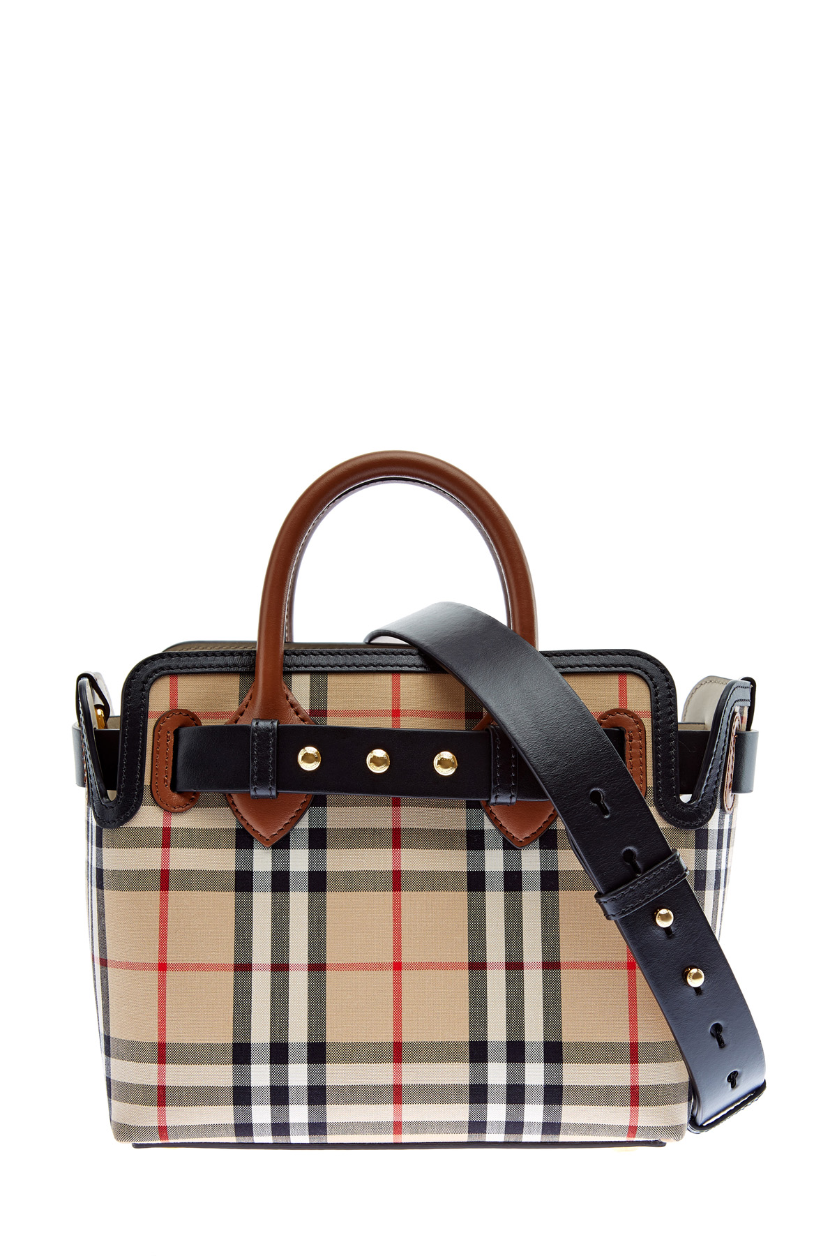 Сумка-тоут из габардина с отделкой из кожи теленка BURBERRY 8015905--a7026