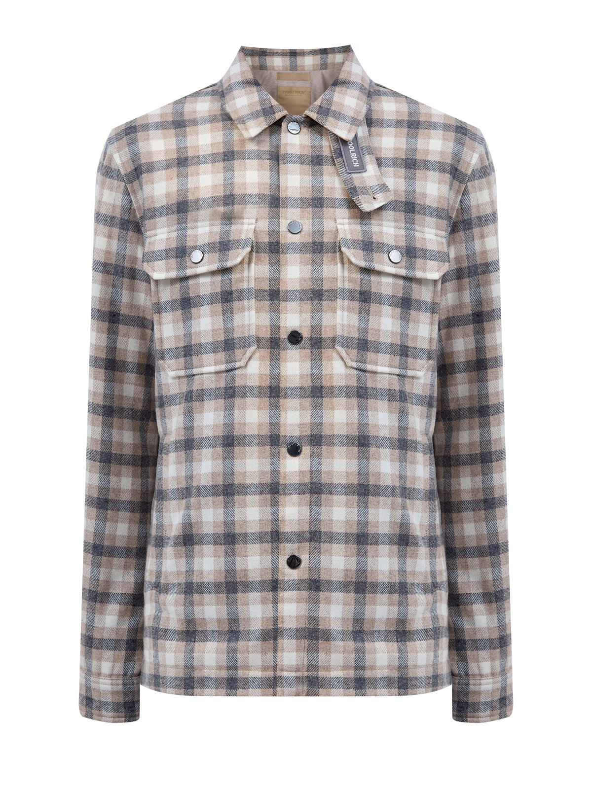 

Куртка-рубашка в клетку с легким пуховым утеплителем, Серый, Куртка-рубашка в клетку с легким пуховым утеплителем