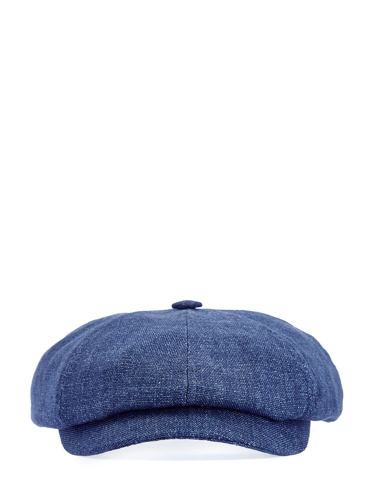 

Кепка-коппола из шевронной льняной ткани с регулируемым козырьком, Синий, Кепка-коппола из шевронной льняной ткани с регулируемым козырьком