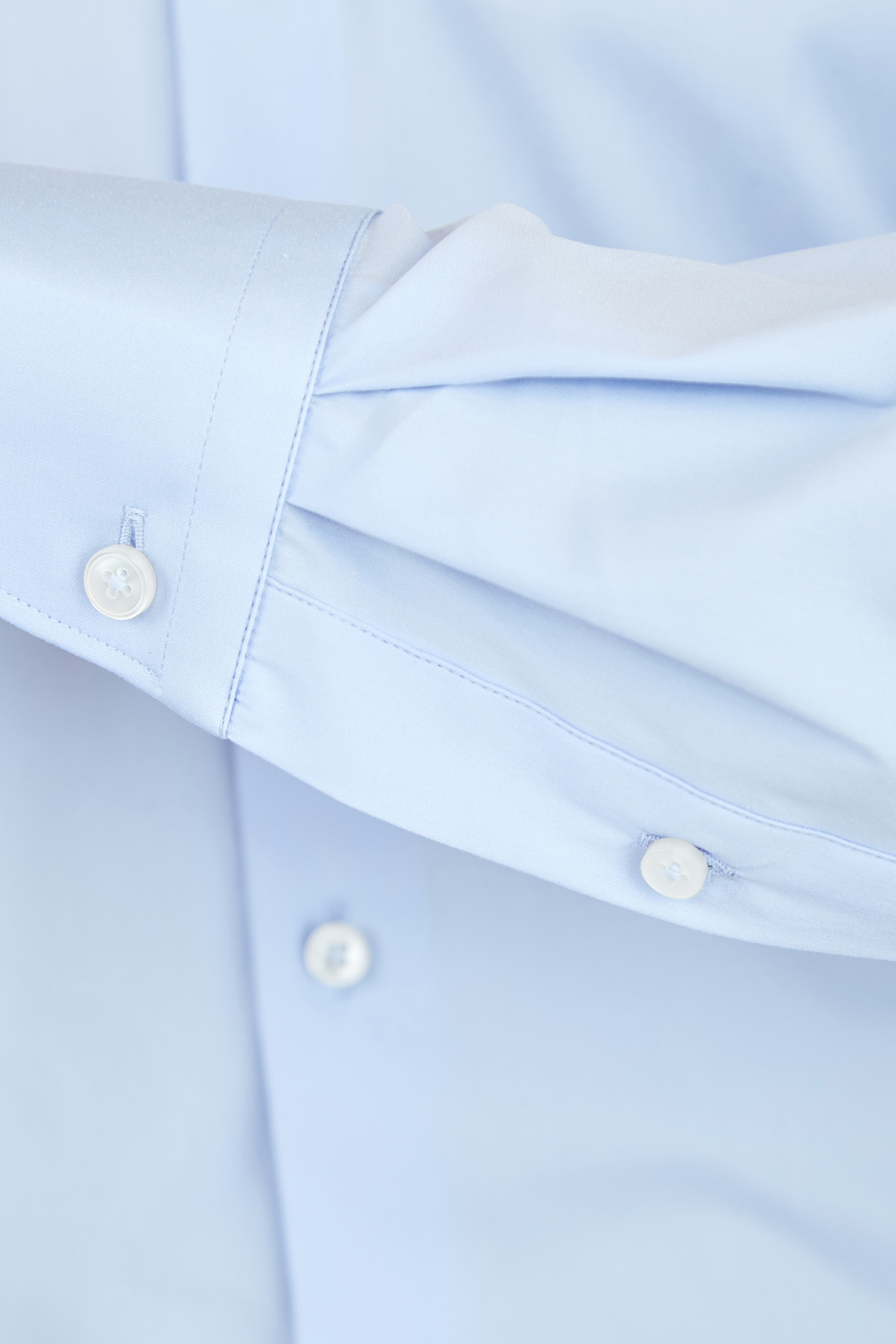 Классическая рубашка силуэта Tailor Fit из эластичного поплина XACUS, цвет голубой, размер 48;50;52;54 - фото 5
