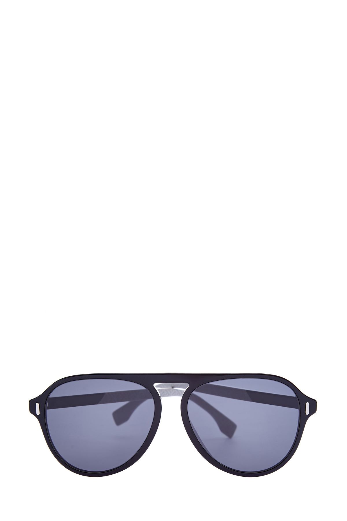 Очки с дужками-colorblock из легкого ацетата FENDI (sunglasses), цвет черный, размер 40 - фото 1