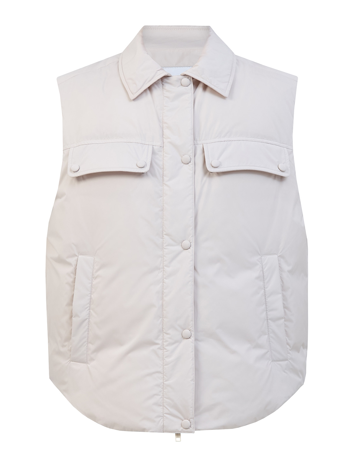 Легкий пуховый жилет из матового влагозащитного нейлона 51030₽