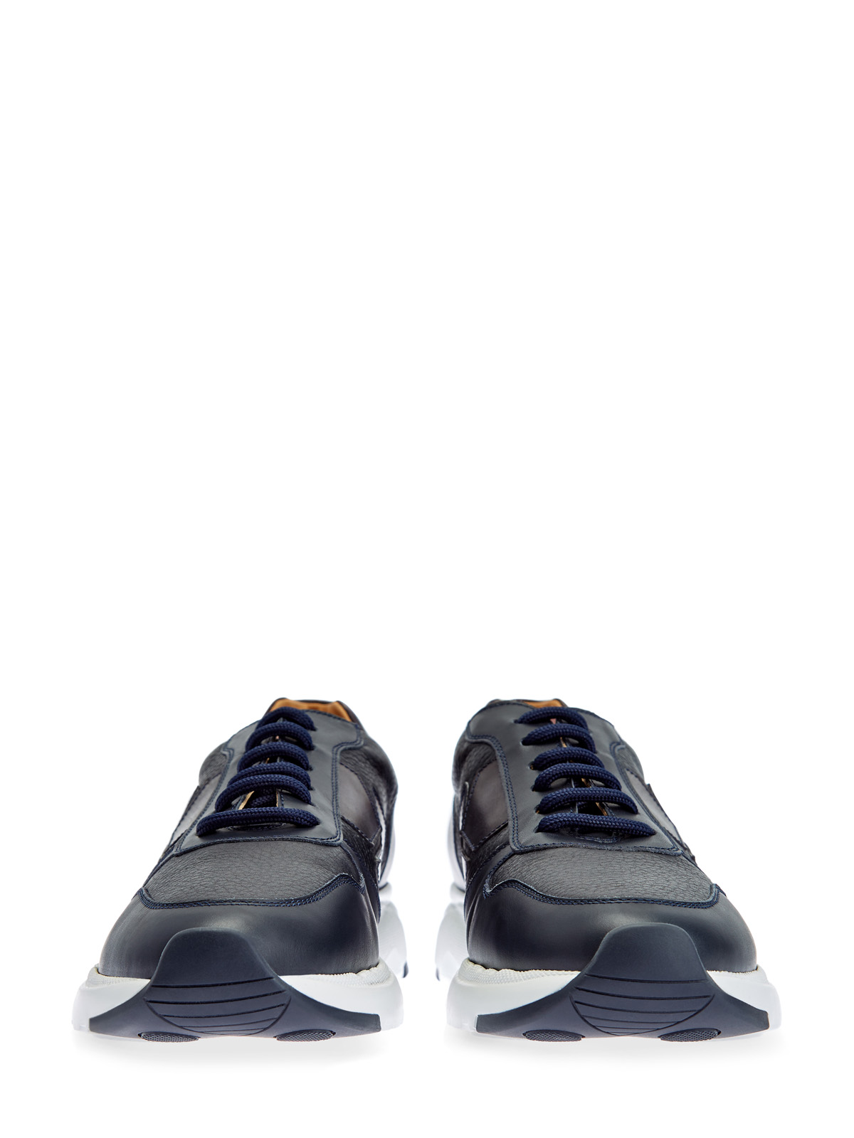 Кроссовки из оленьей кожи с отделкой ручной работы MORESCHI, цвет синий, размер 39;40;41;42;43;44 - фото 6