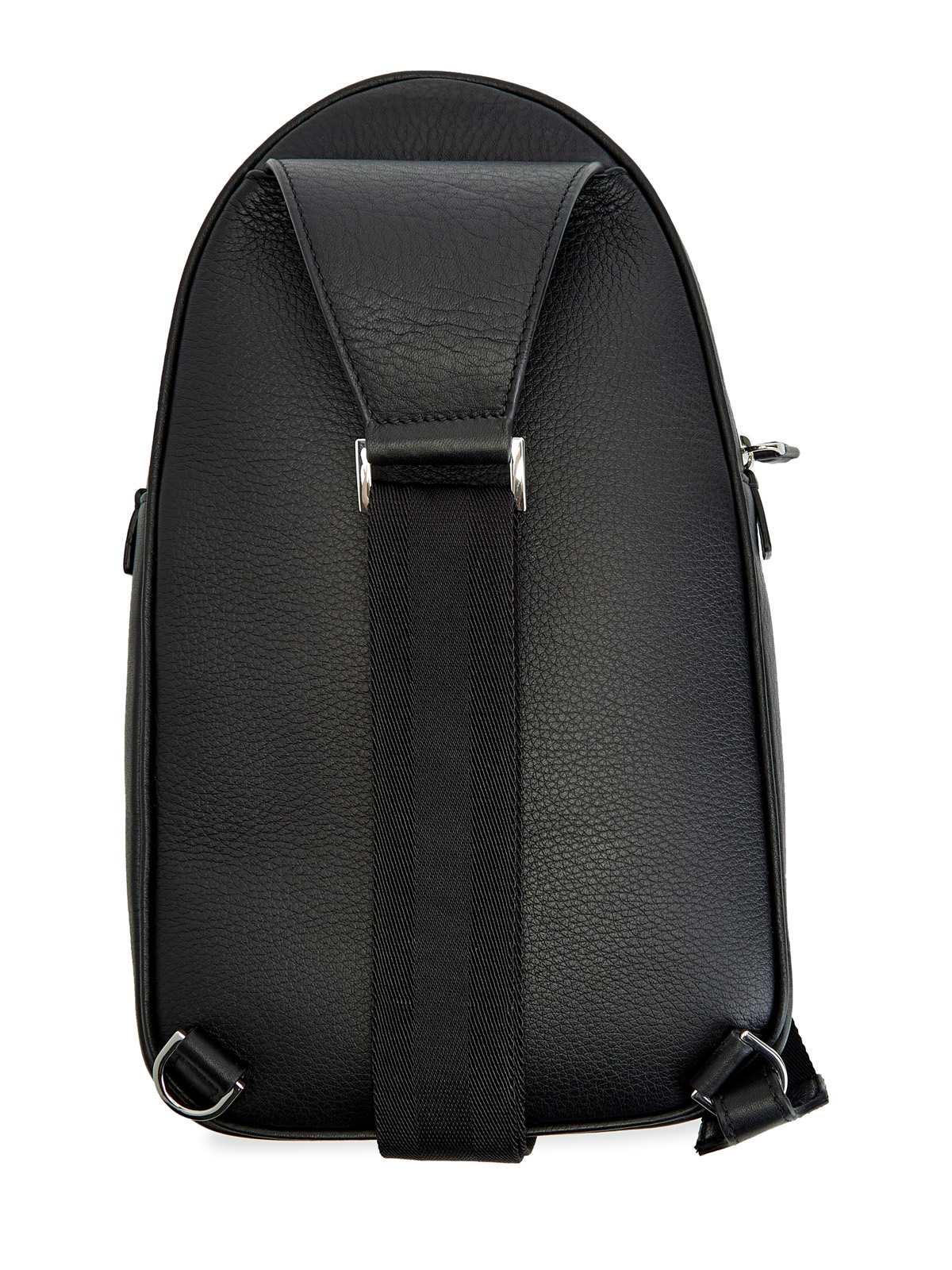 Регулируемая сумка-crossbody из матовой телячьей кожи CANALI, цвет черный, размер 52;54;56;50 - фото 5