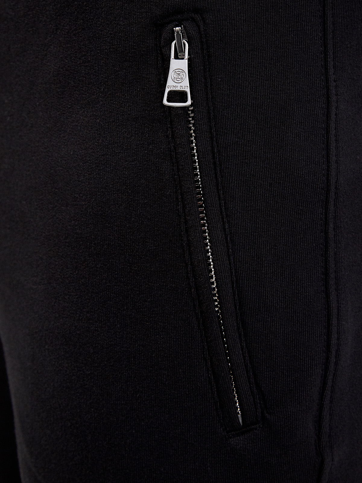 Спортивный костюм из хлопкового футера с капюшоном CUDGI, цвет черный, размер 48;50;52;54;56 - фото 5