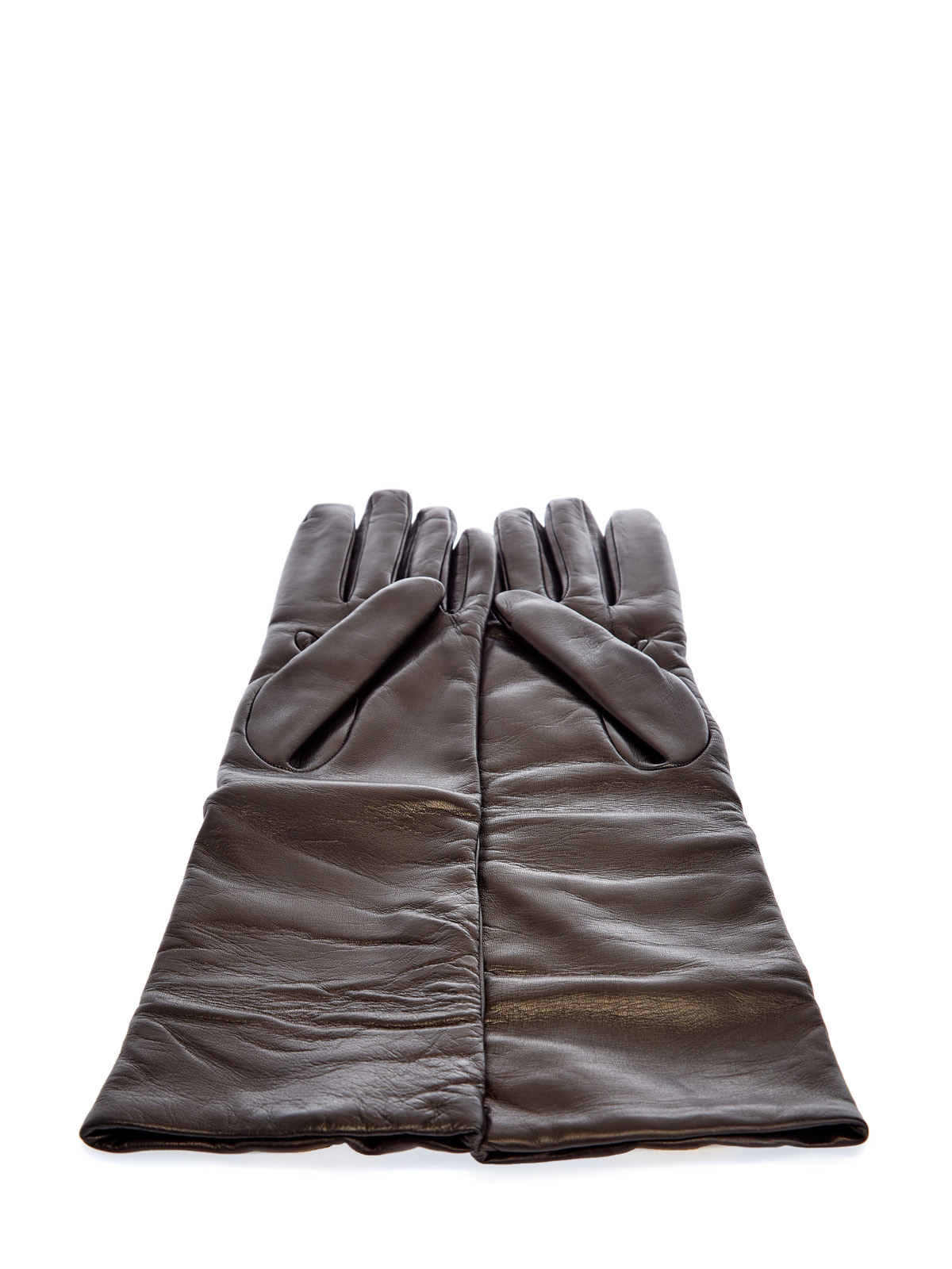 Перчатки Roman Stud из гладкой кожи наппа VALENTINO GARAVANI, цвет коричневый, размер XS;M;L - фото 3