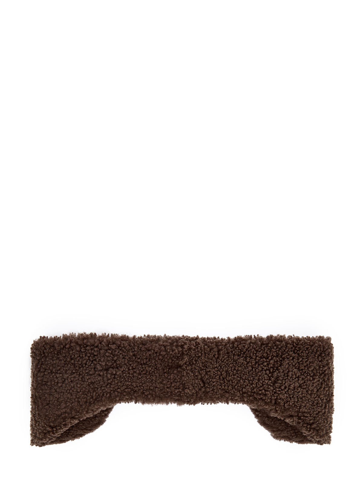 

Повязка на голову из овчины с эластичной вставкой, Коричневый, Повязка на голову из овчины с эластичной вставкой