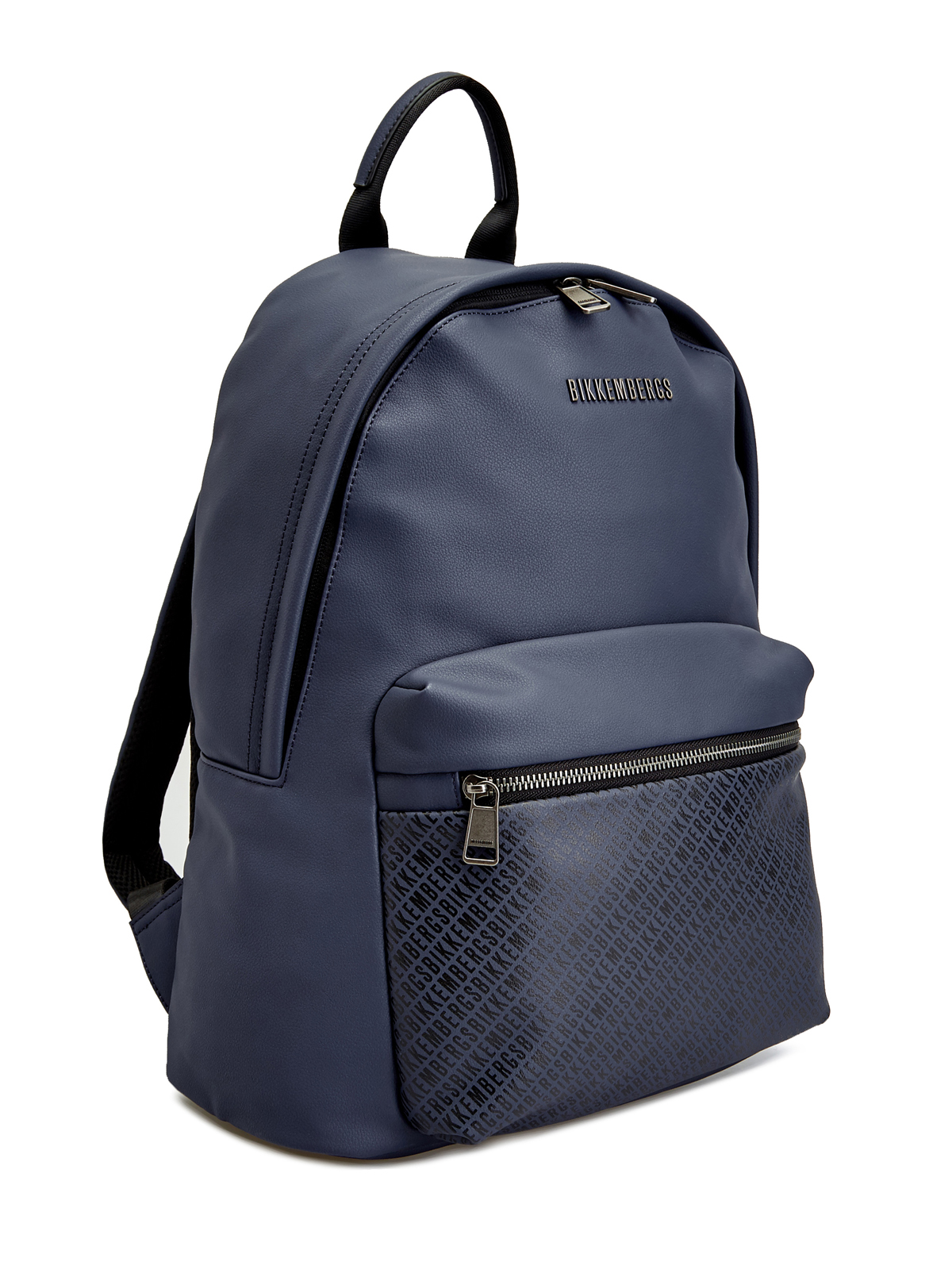 Рюкзак из матовой эко-кожи с мембранной спинкой BIKKEMBERGS, цвет синий, размер M - фото 2