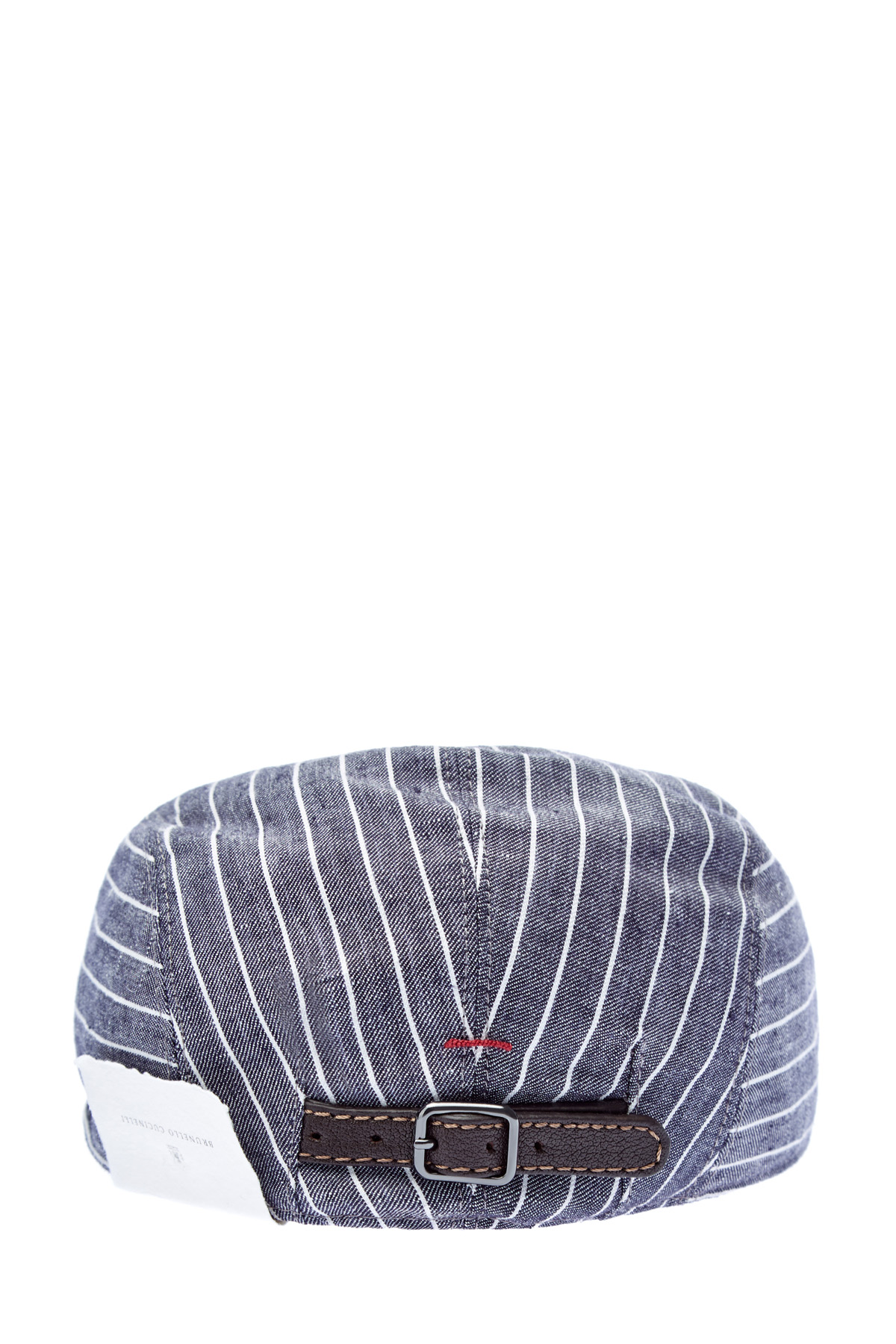 Льняная кепка-коппола в полоску BRUNELLO CUCINELLI, цвет синий, размер L;M;XL - фото 4