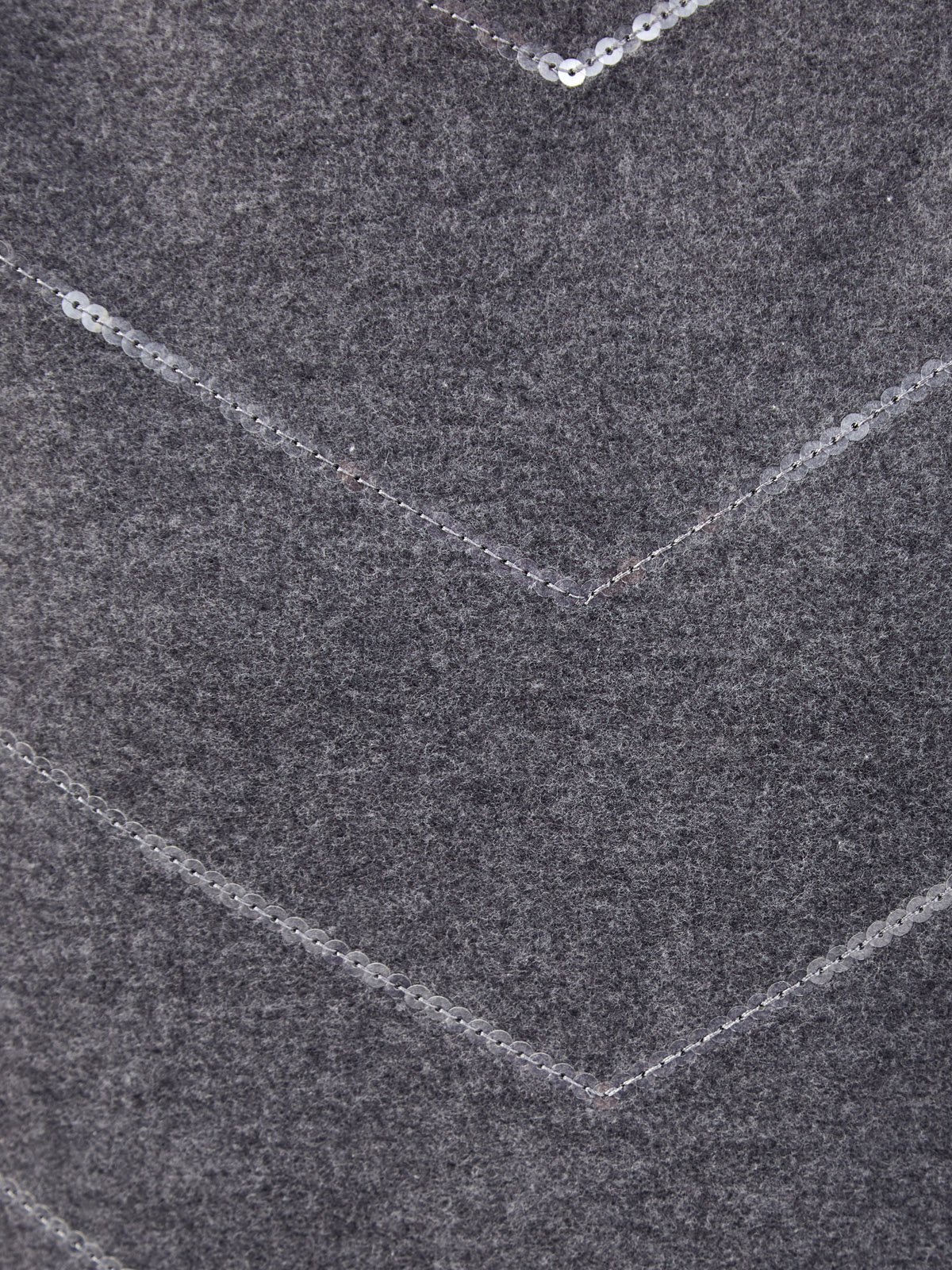 Свитшот из фактурного меланжевого хлопка с пайетками PESERICO, цвет серый, размер 38;40;42;44 - фото 5