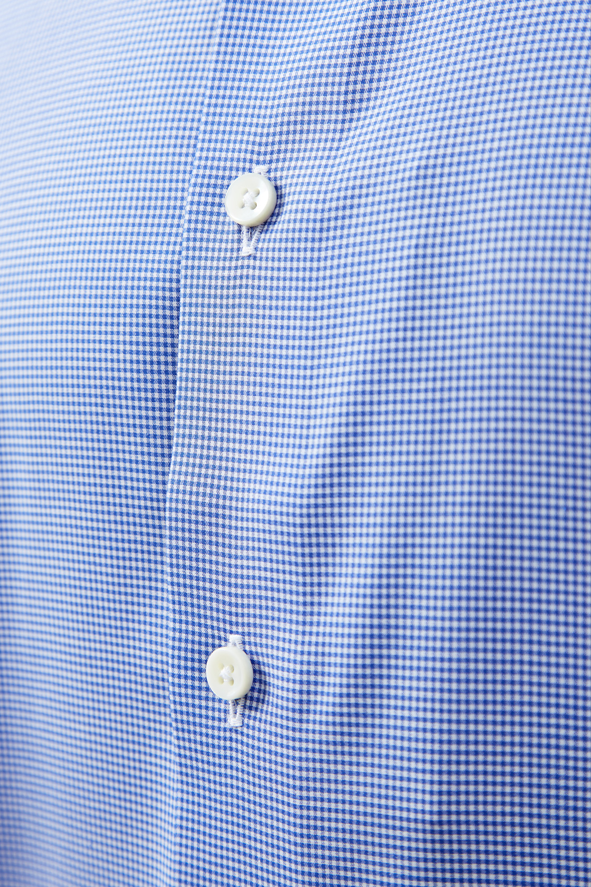Рубашка с микро-принтом в клетку виши из хлопка Impeccabile CANALI, цвет синий, размер 58;60 - фото 5
