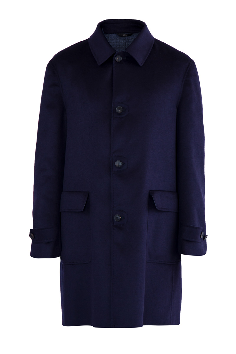 пальто BRIONI, цвет синий, размер 50;56 - фото 1
