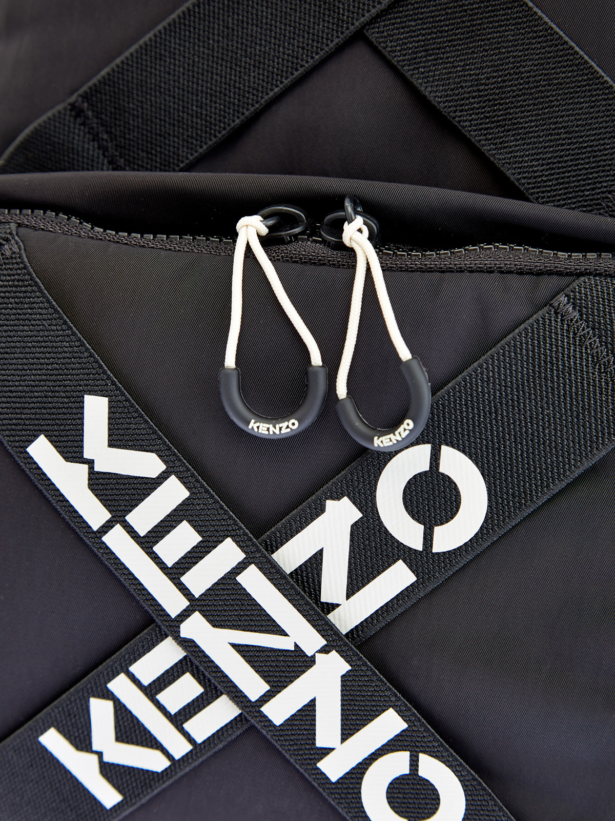Рюкзак из легкого нейлона с принтом-монограммой KENZO, цвет черный, размер 48;50 - фото 5