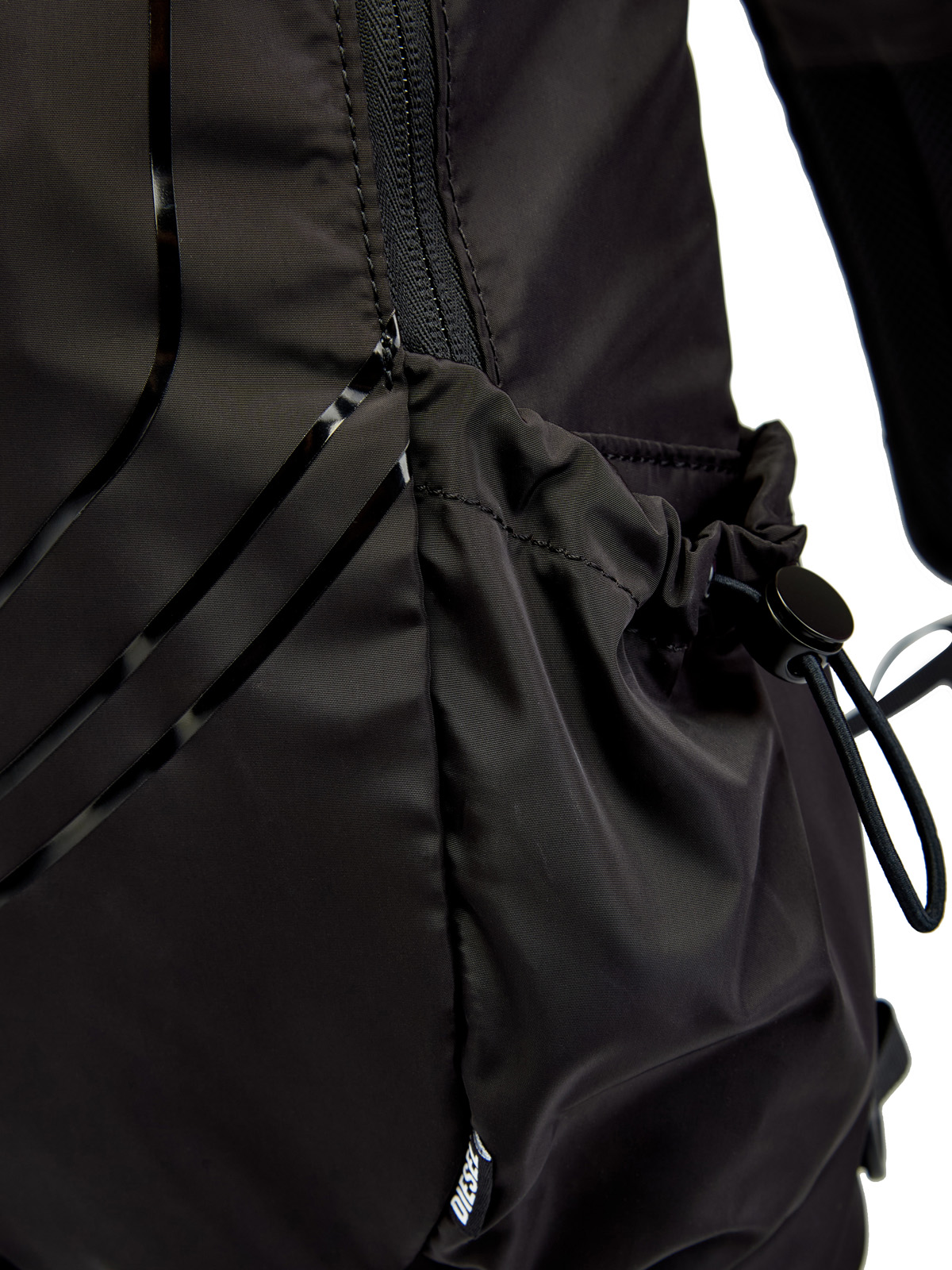 Рюкзак Drape Sling Bag из нейлона с глянцевым логотипом Oval D DIESEL, цвет черный, размер M;L;XL - фото 5