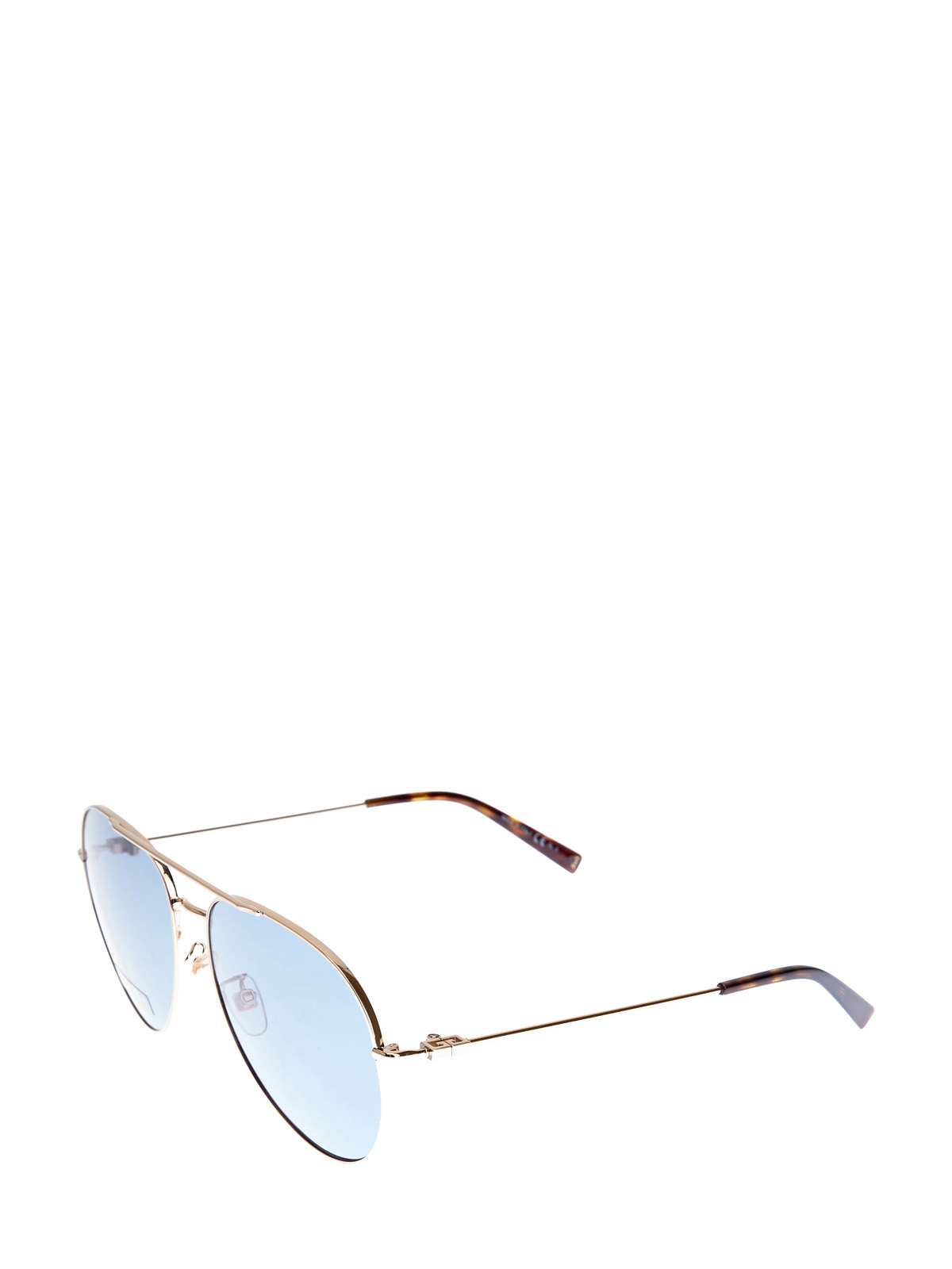 Классические очки-авиаторы с двойным мостом GIVENCHY (sunglasses), цвет голубой, размер S;M;L - фото 2