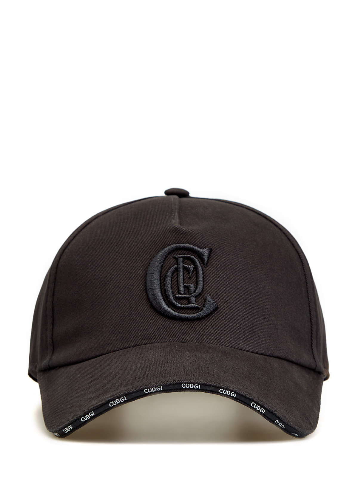 Хлопковая бейсболка с объемным вышитым логотипом в тон 6790₽