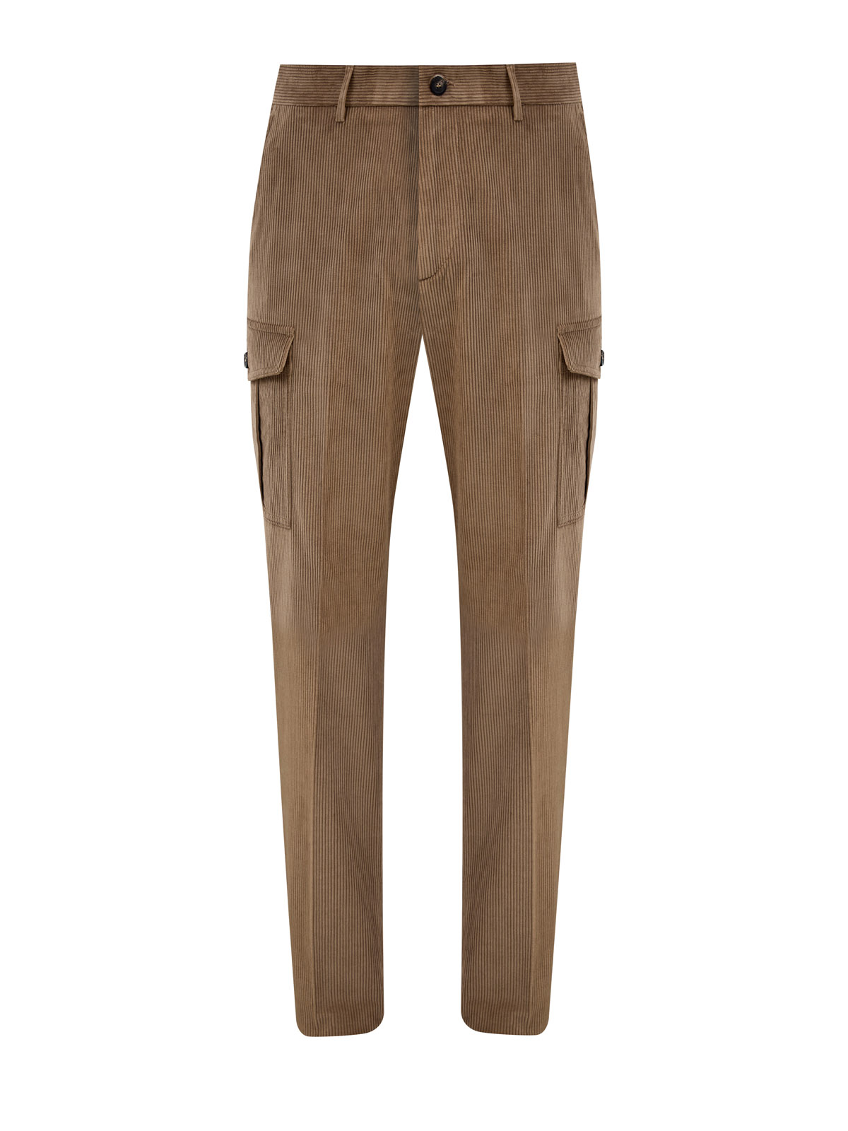 Брюки из хлопкового вельвета и лиоцелла с карманами-карго 43040₽