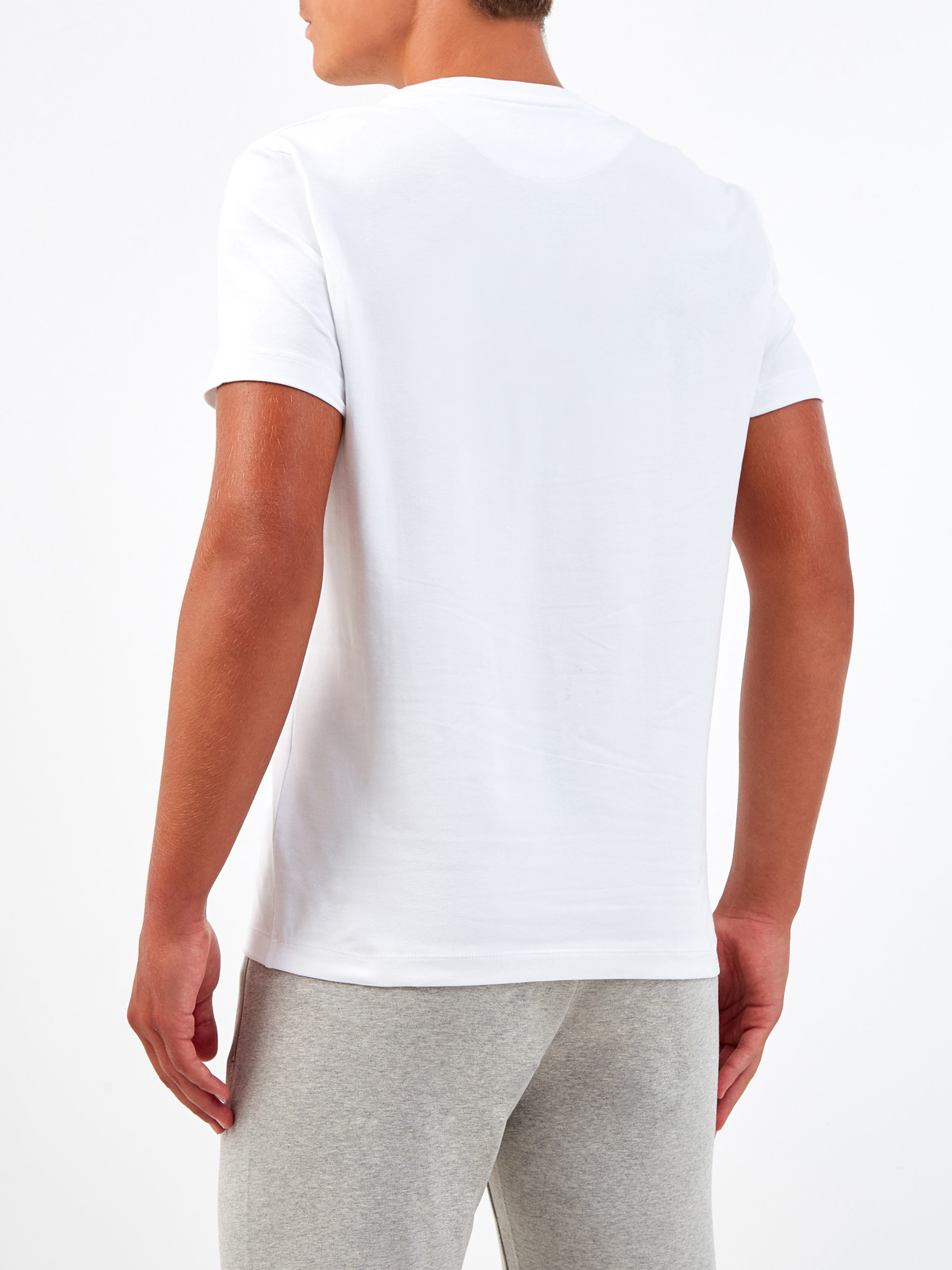 Хлопковая футболка с контрастным принтом Property of BKK BIKKEMBERGS, цвет белый, размер S;L;M - фото 4