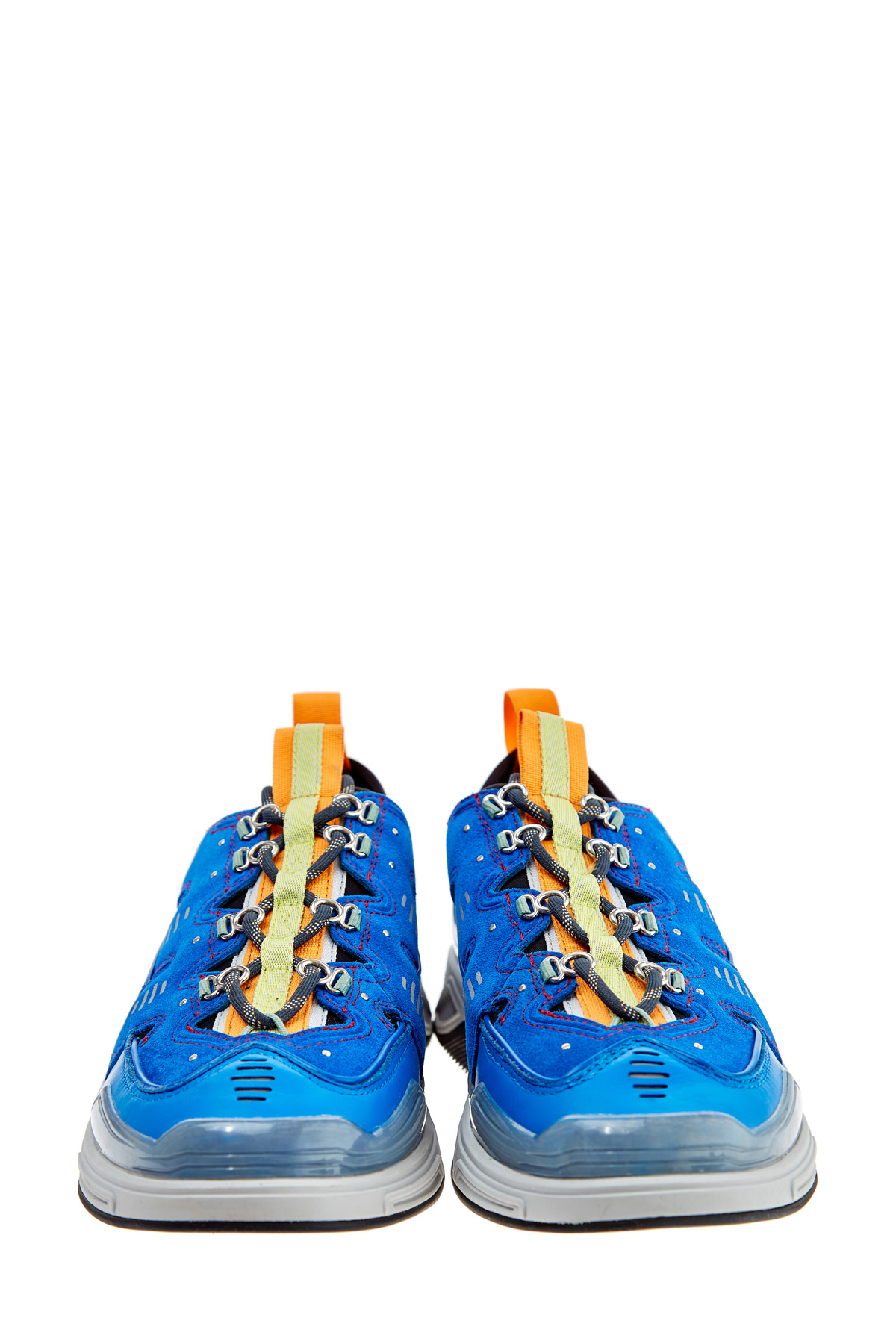 Кроссовки в стиле обуви альпинистов с отделкой из силикона KENZO, цвет голубой, размер 8 - фото 5