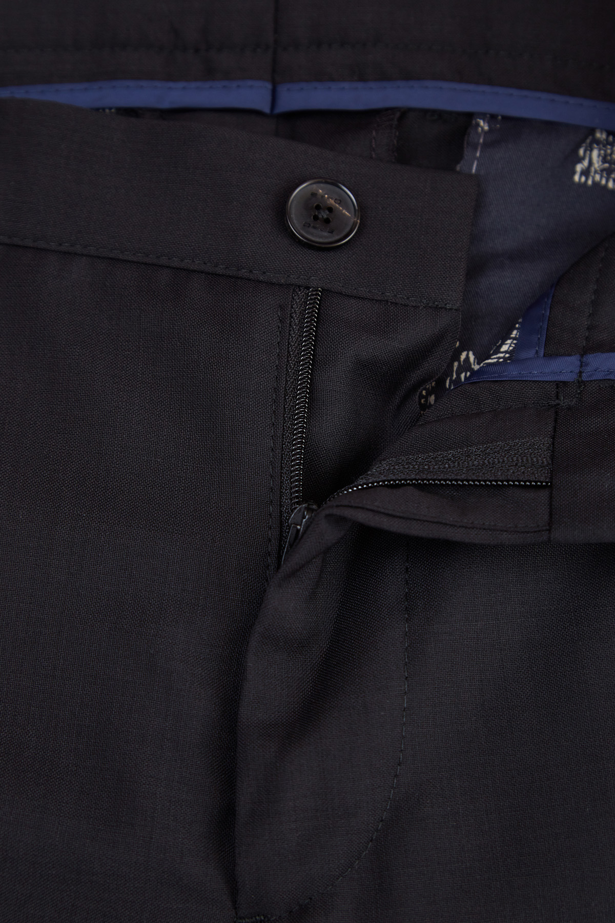 Шерстяные брюки в классическом стиле ETRO, цвет черный, размер 48 - фото 5